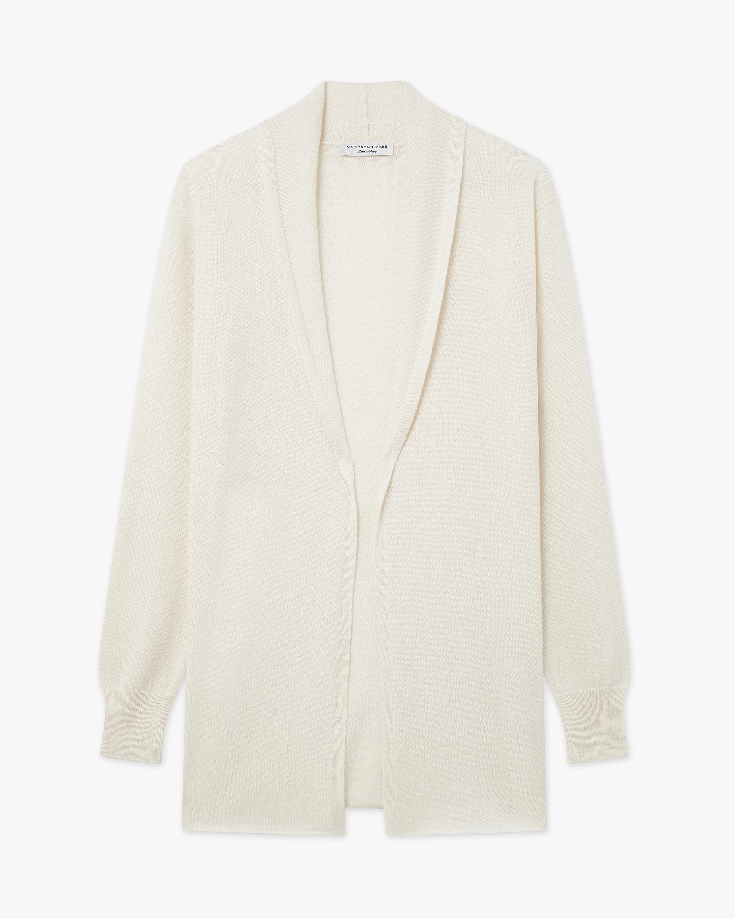 Essential Open Cardigan - White Cashmere