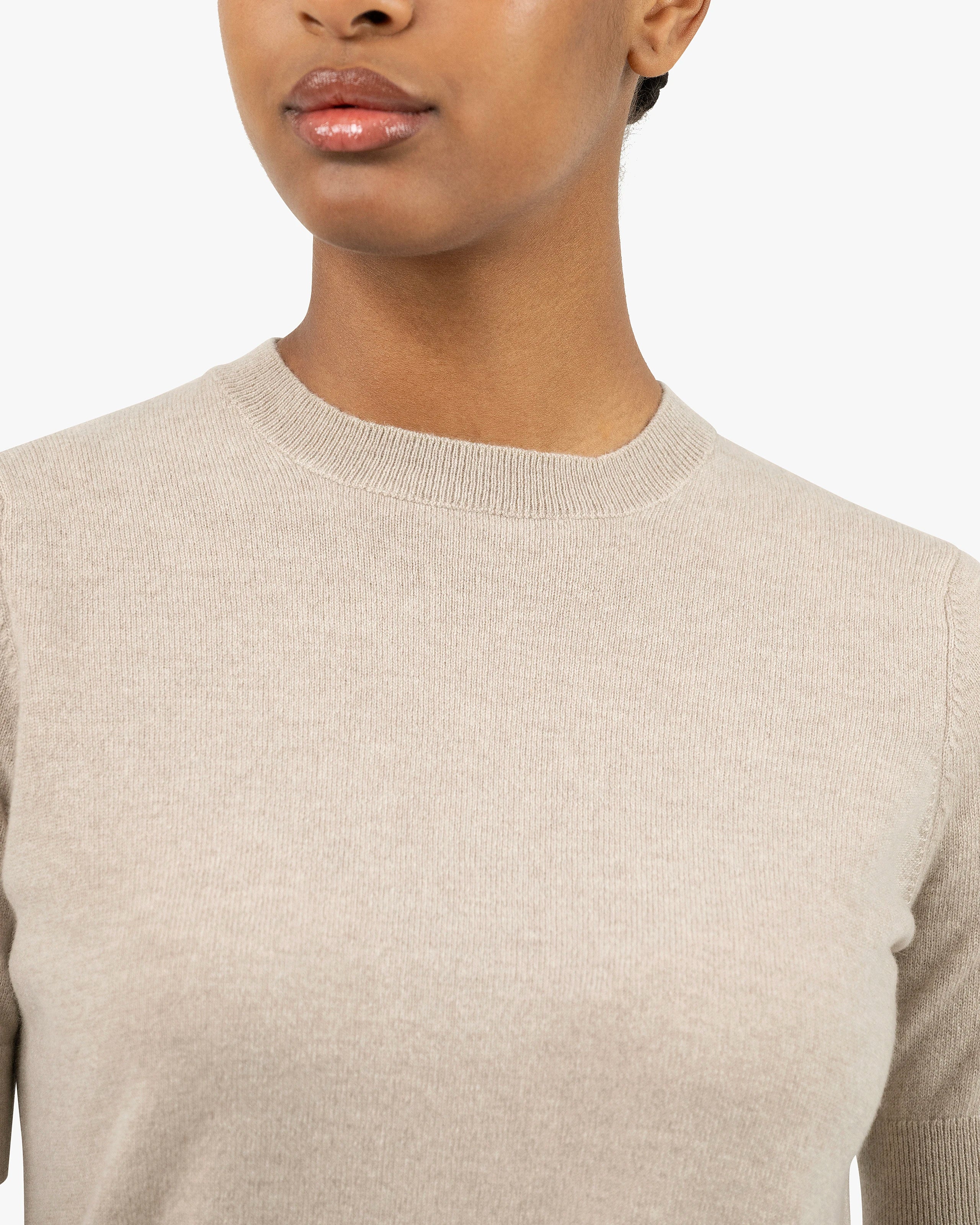 Women's Essential Tee - Beige Cashmere