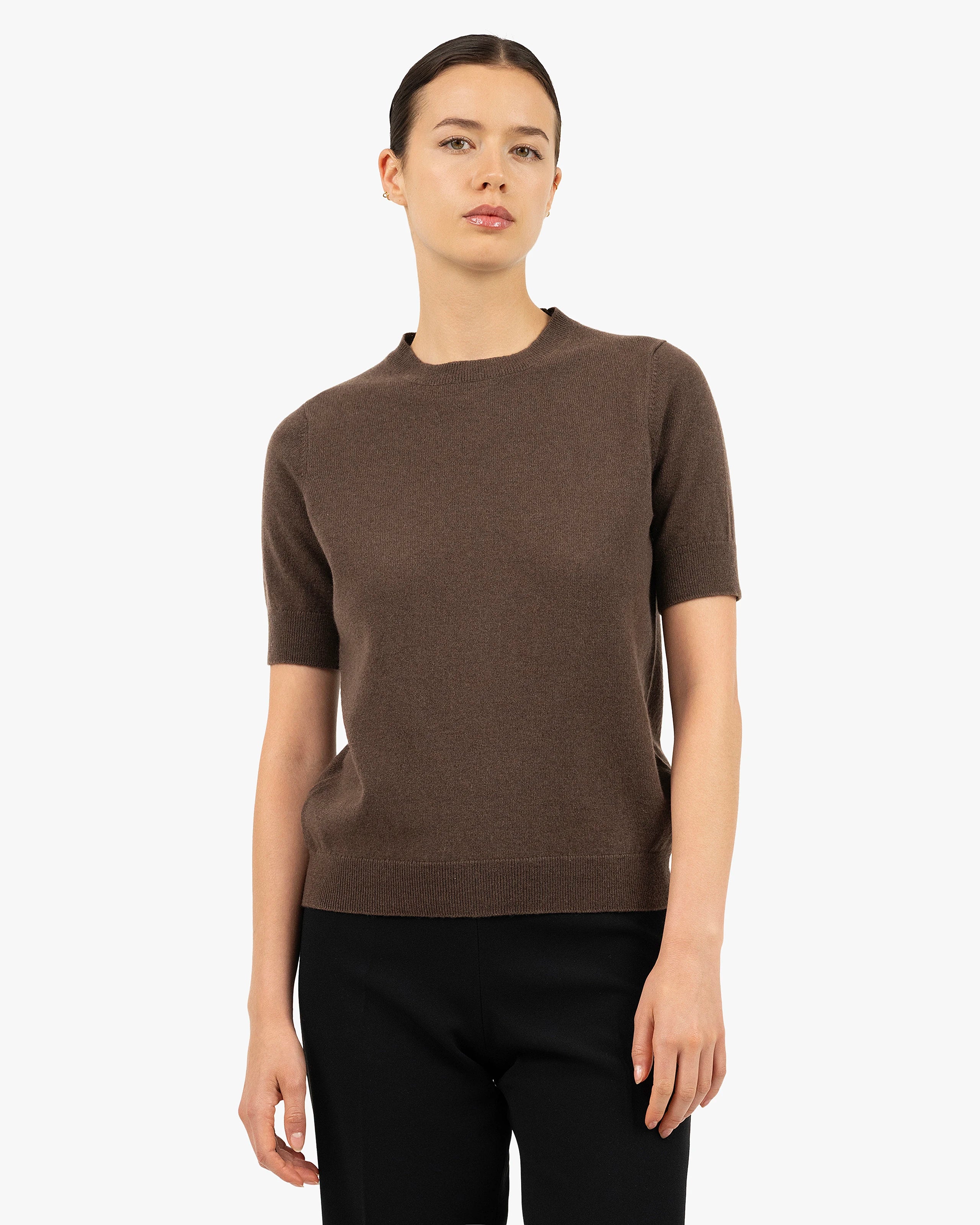 Women's Essential Tee - Brown Cashmere