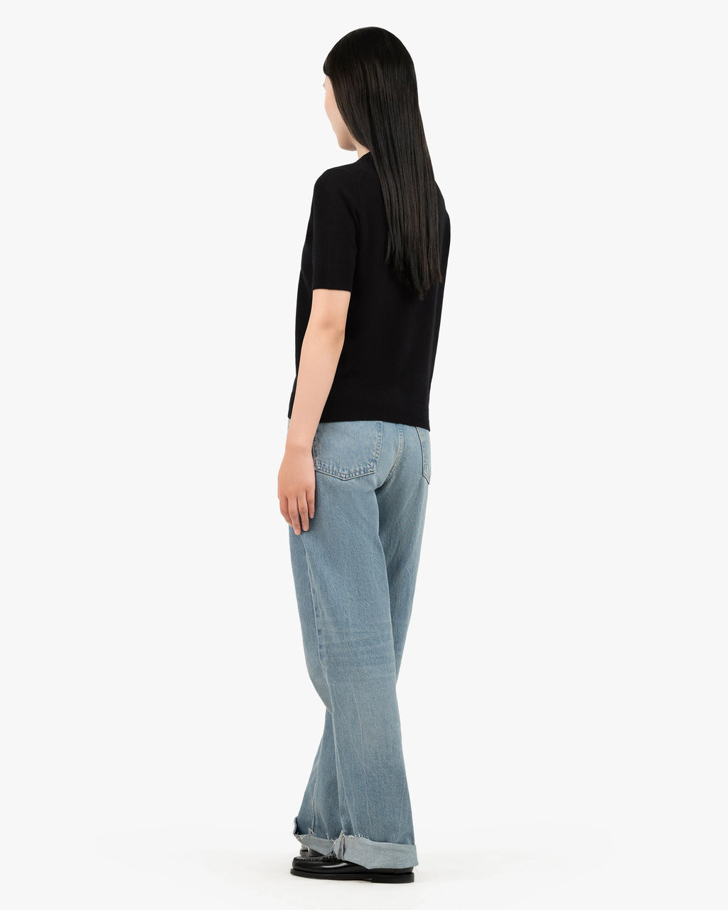Women's Essential Tee - Black Cashmere