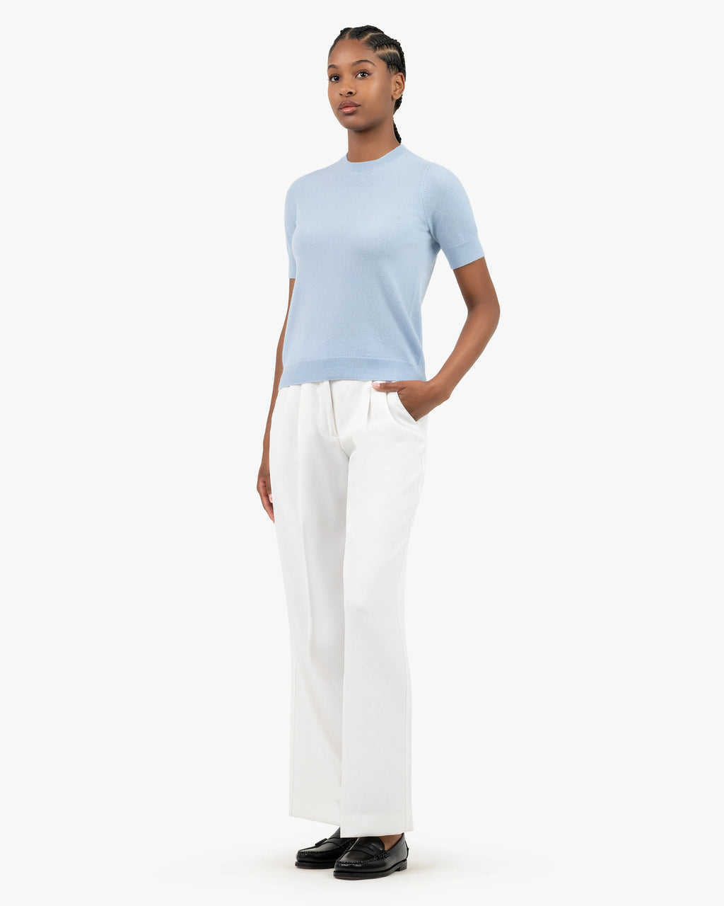 Women's Essential Tee - Light Blue Cashmere