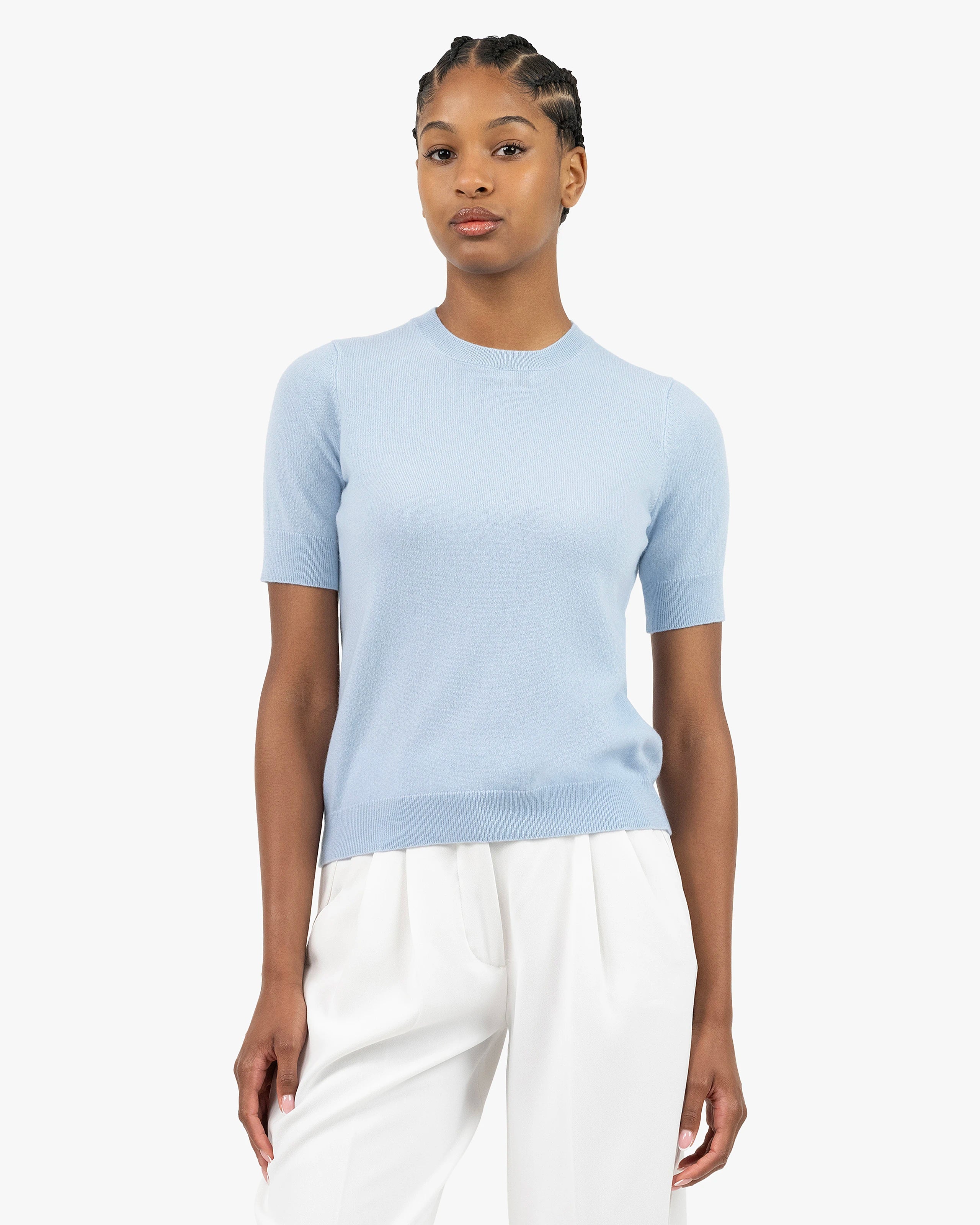 Women's Essential Tee - Light Blue Cashmere