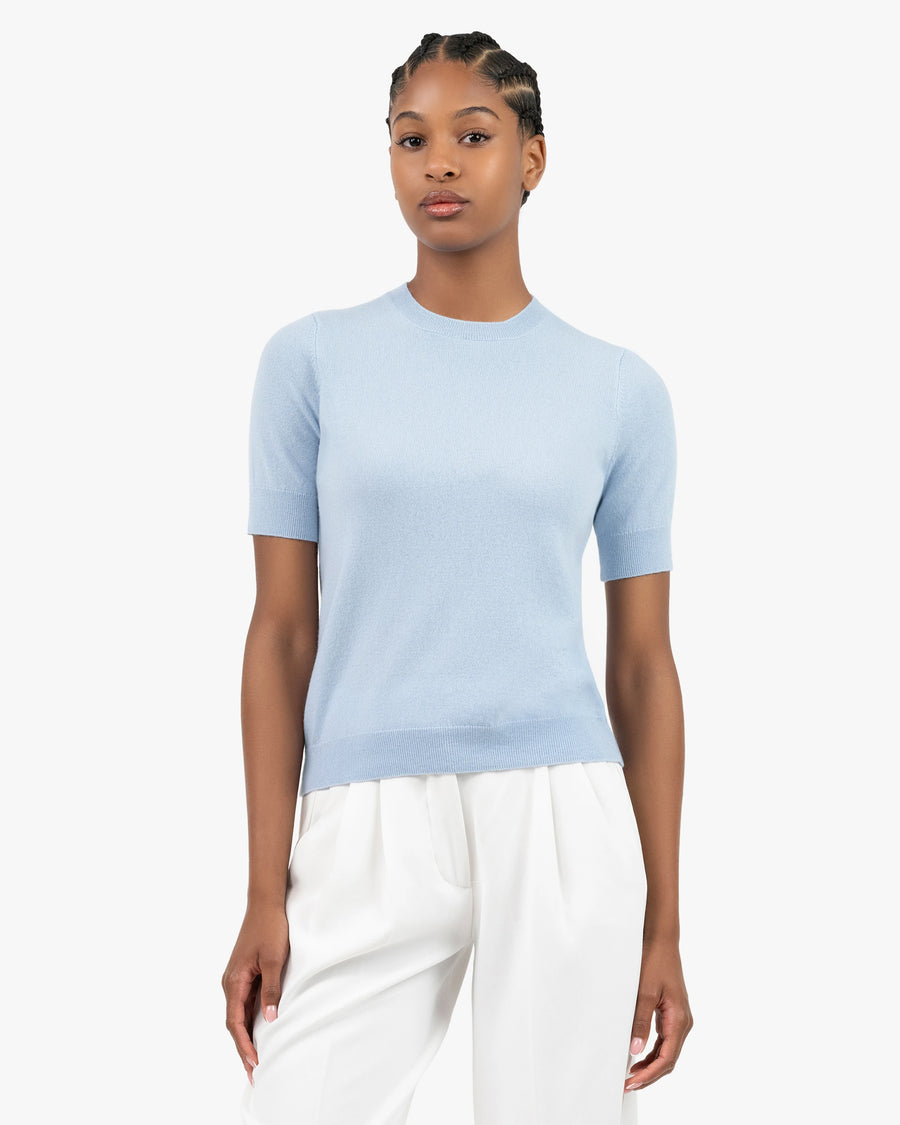 Women's Essential Tee - Light Blue Cashmere