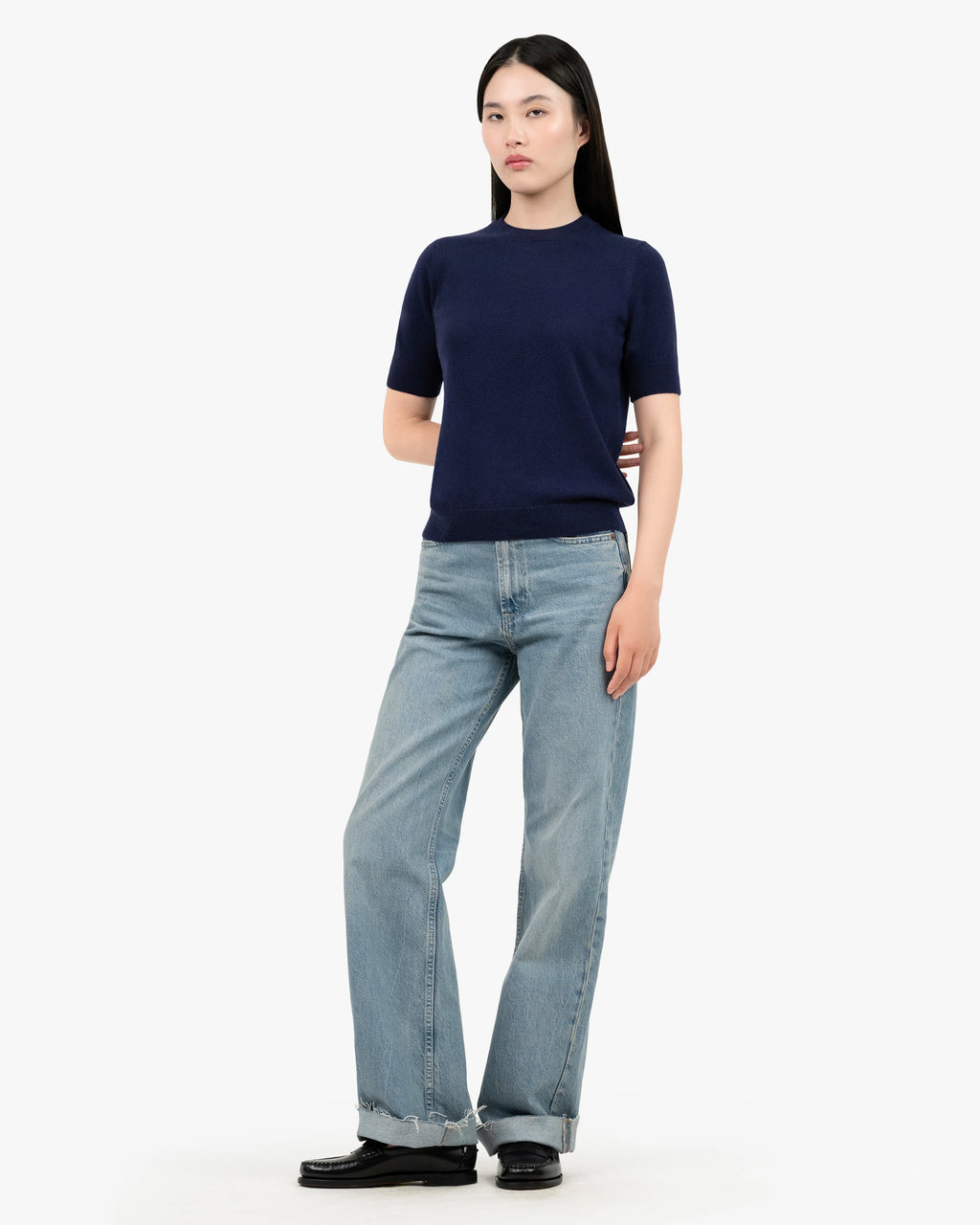 Women's Essential Tee - Blue Cashmere