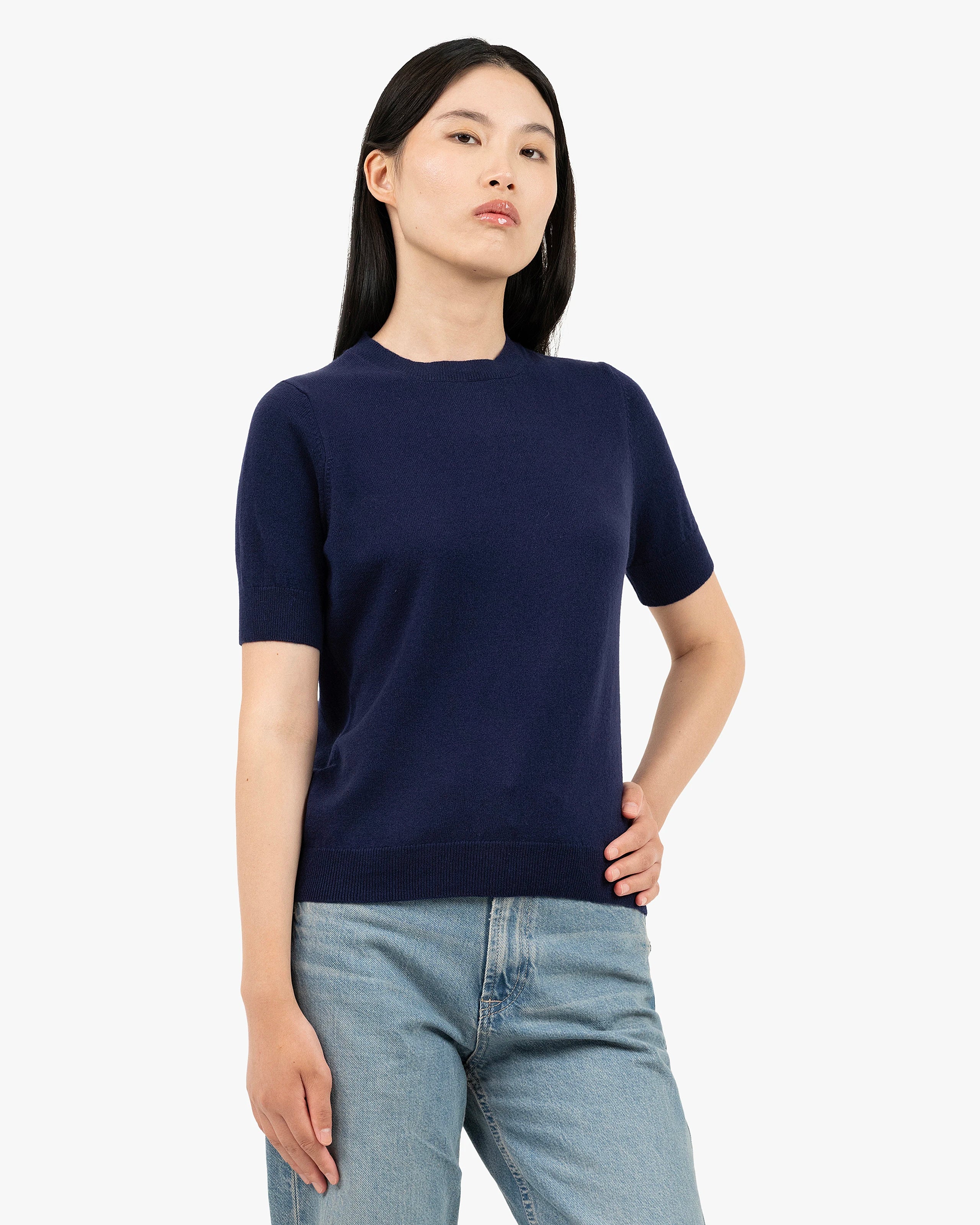 Women's Essential Tee - Blue Cashmere