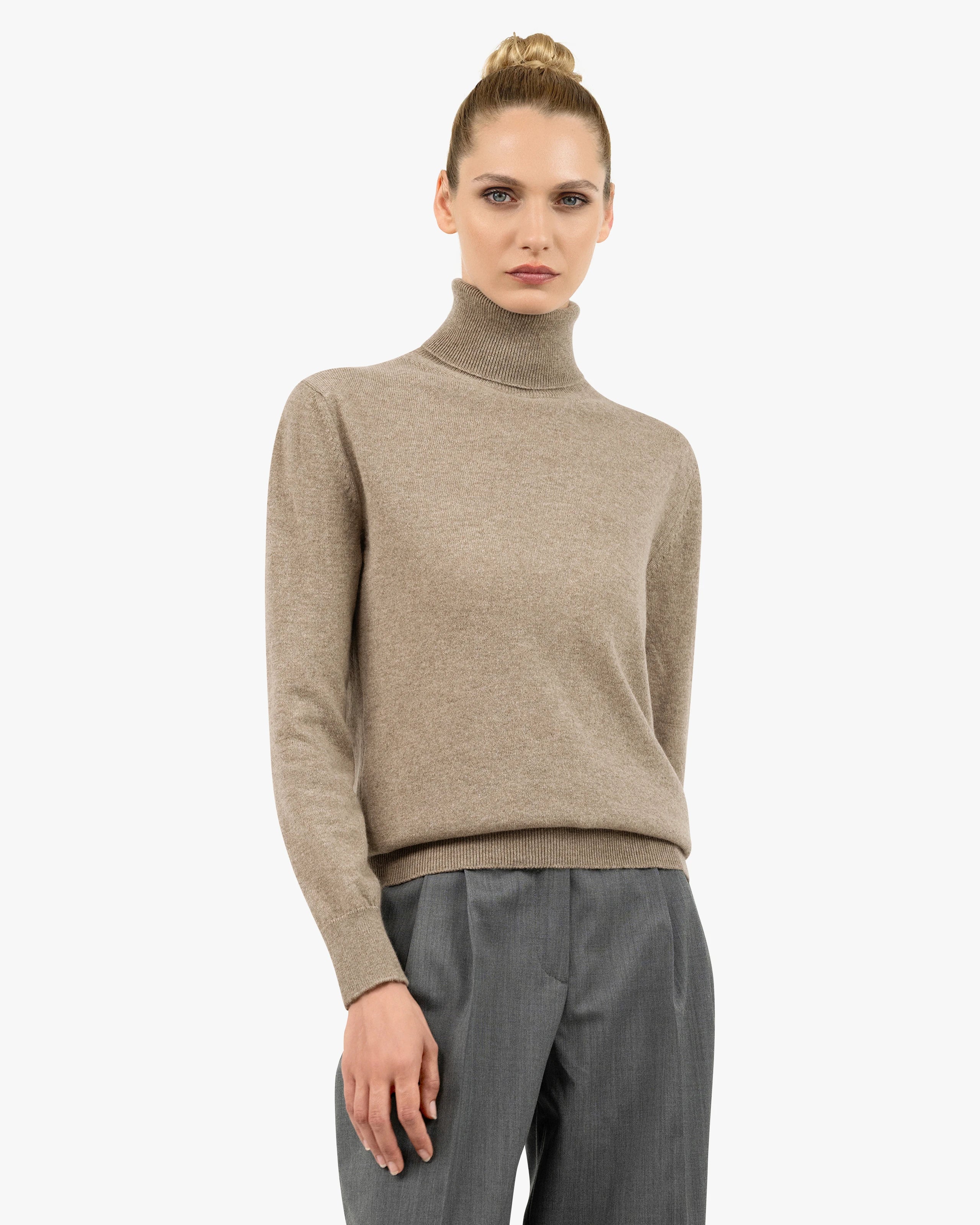 Cardigan Femme Col V Manches Longues - Laine Cachemire - Oversize - Automne/Hiver - Noir, Marron - 3