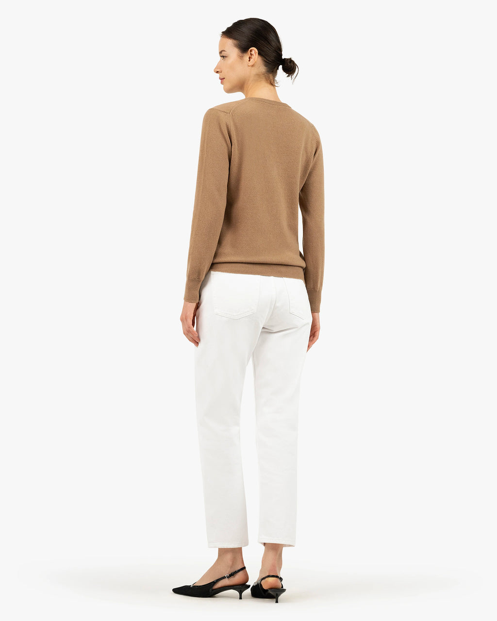 トップス obafer Limited V Neck Sweater Camel Wool and cashmere V トップス obafer Limited V Neck Sweater Camel Wool and cashmere V