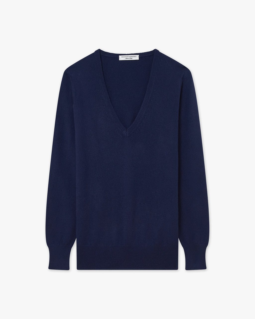 Women's Essential V-Neck Sweater - Blue Cashmere
