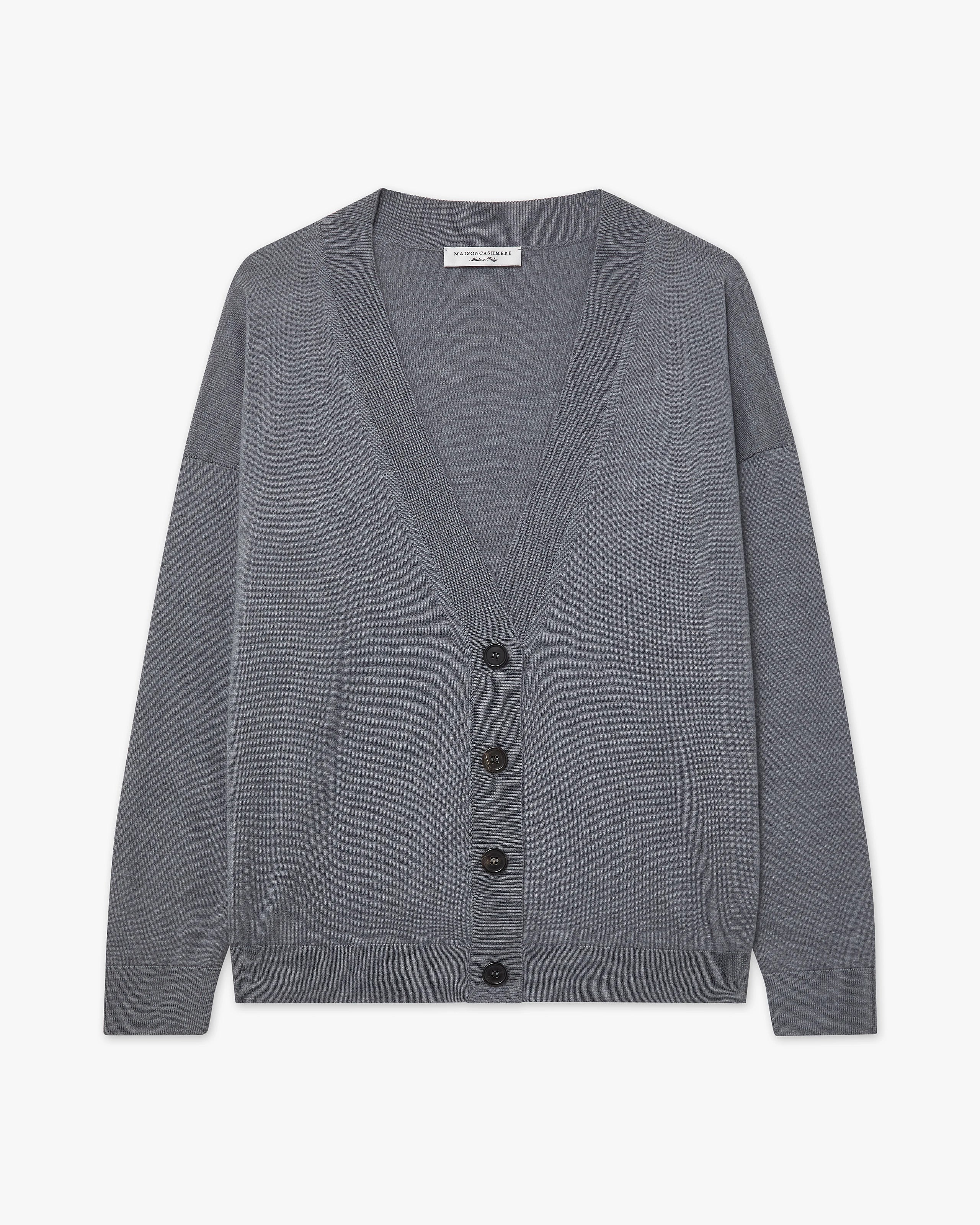 Seraphine Maxi Cardigan - Grey Merino Superfine