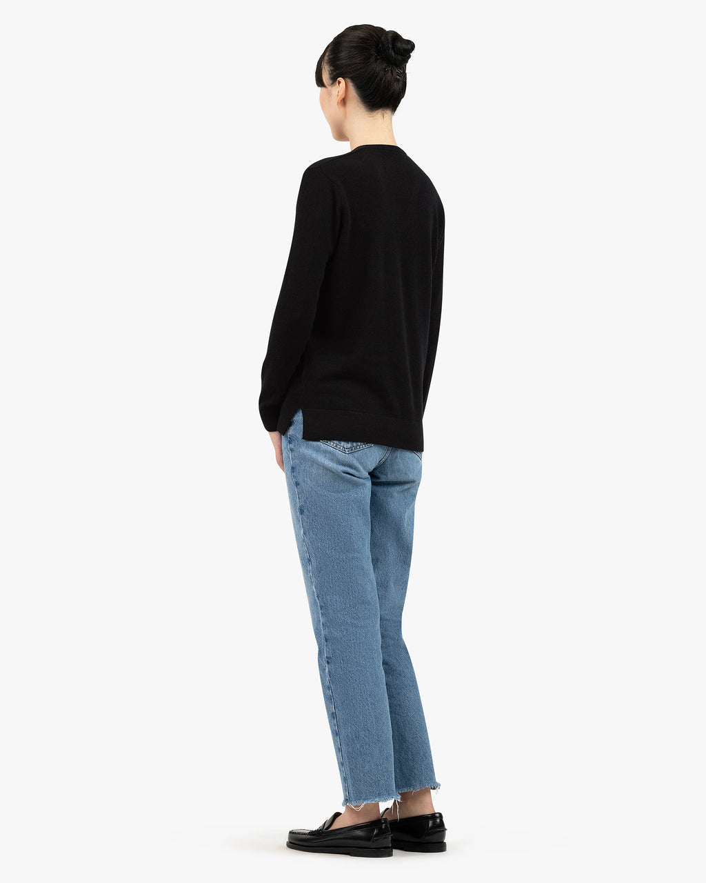 Women's Florenz V-Neck Sweater - Black Cashmere