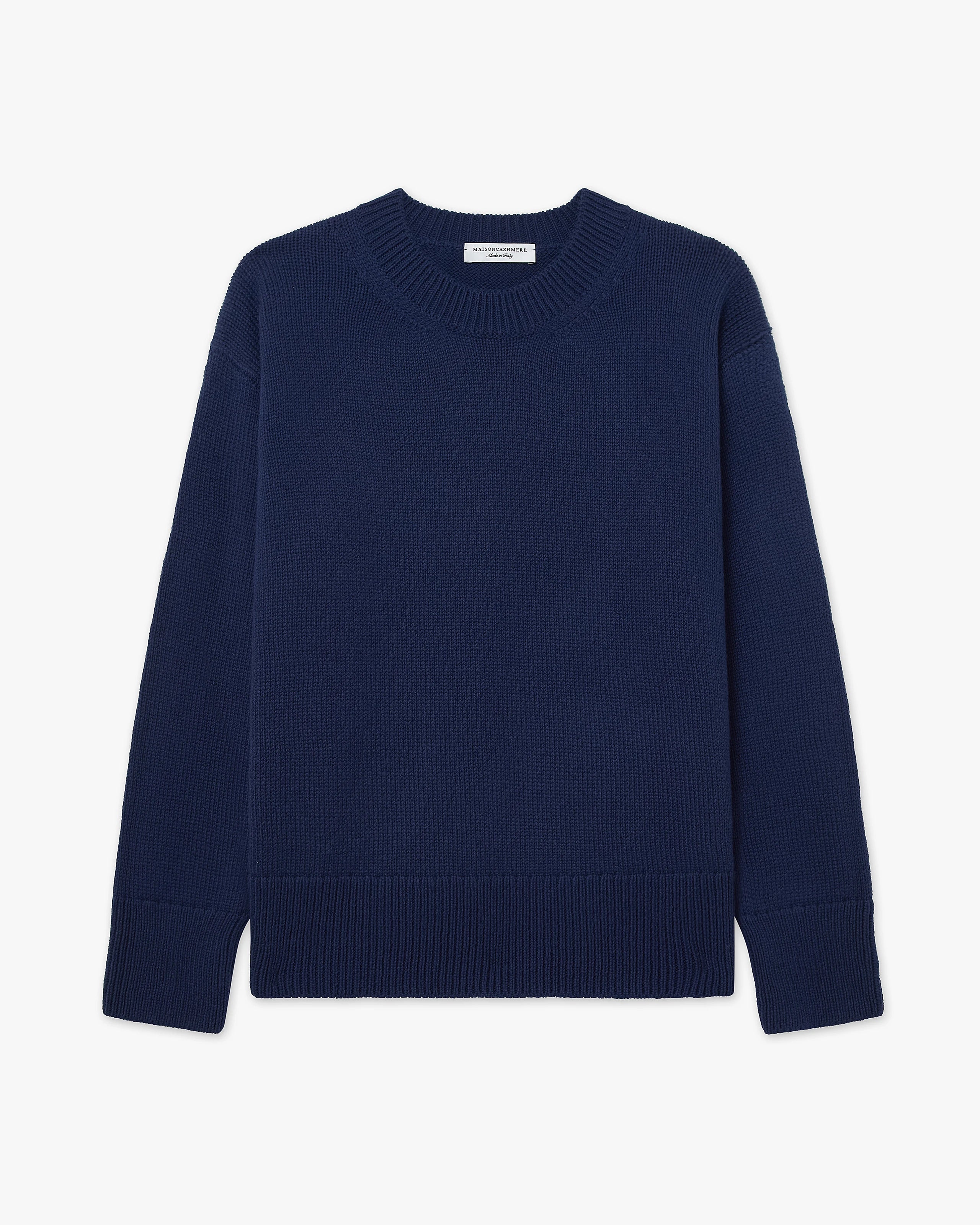 Women's Funes Crew Neck Sweater - Blue Merino