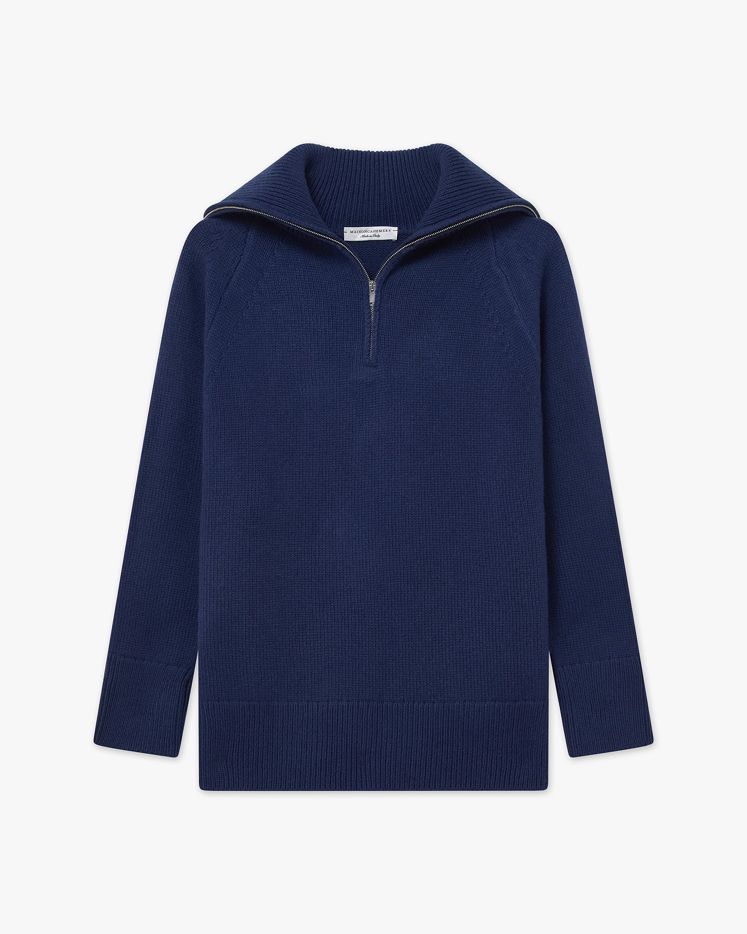 Women's Funes Zip Sweater - Blue Merino