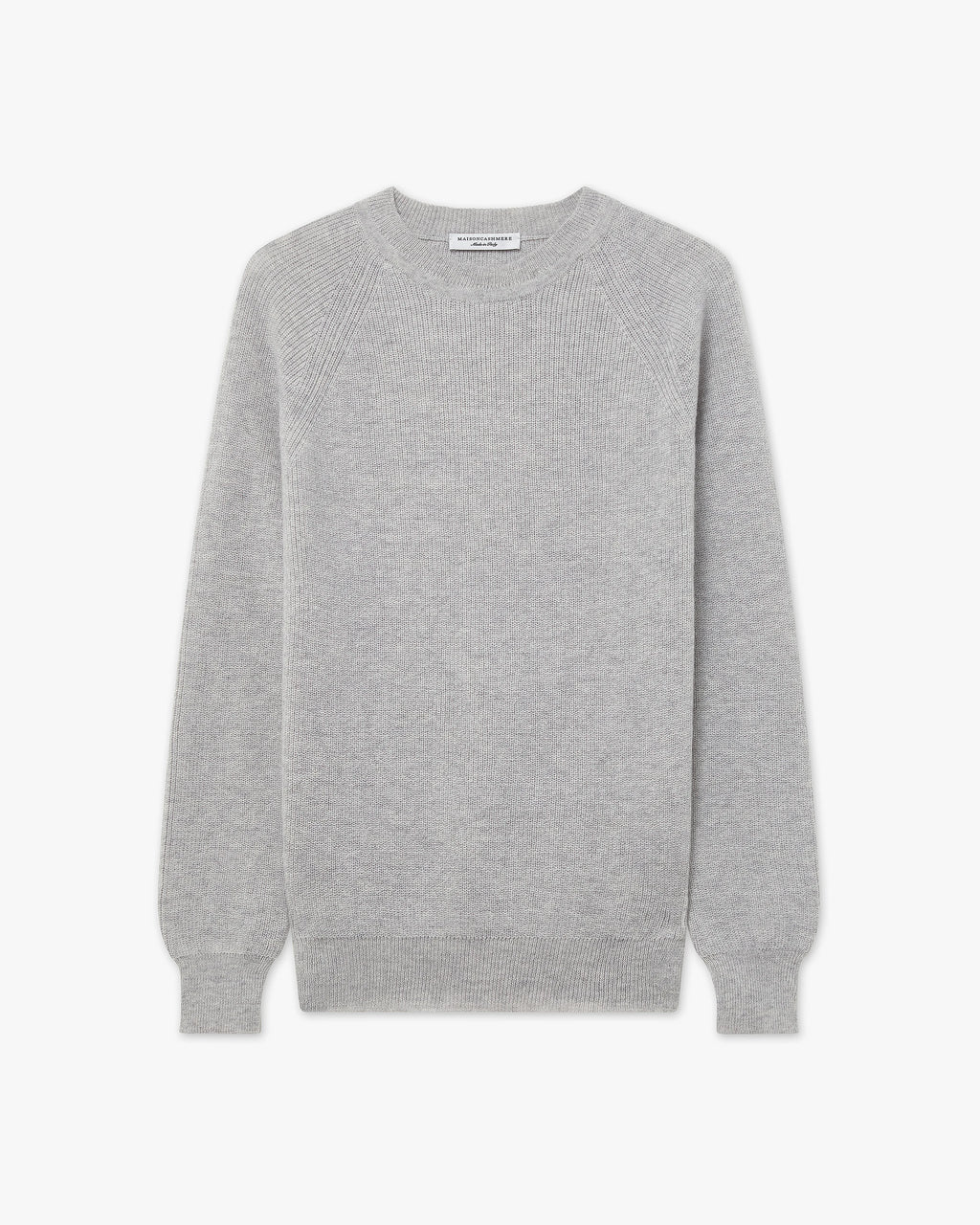 Women's Garisenda Crew Neck Sweater - Light Grey Merino / Cashmere