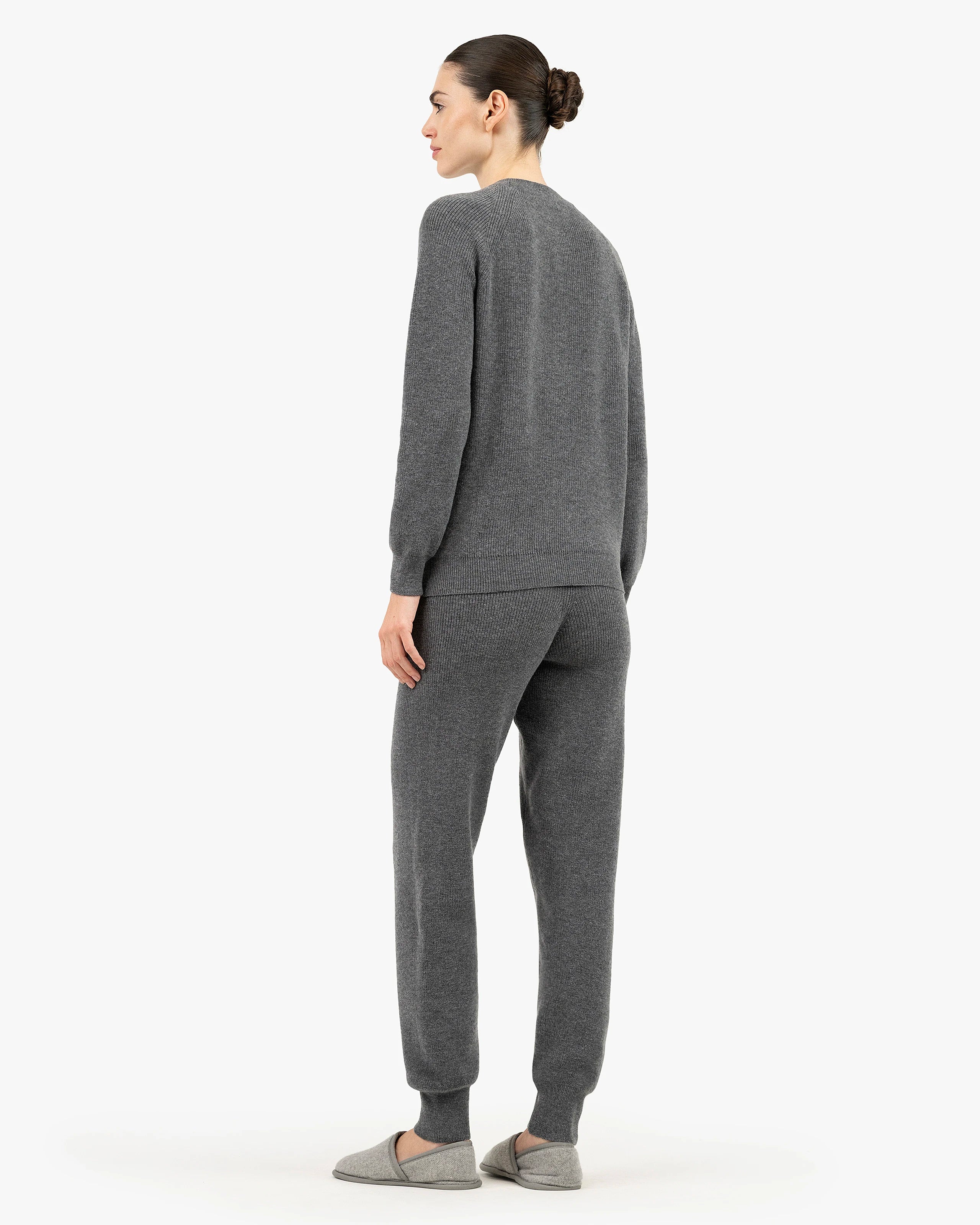 Women's Garisenda Joggers - Medium Grey Merino / Cashmere
