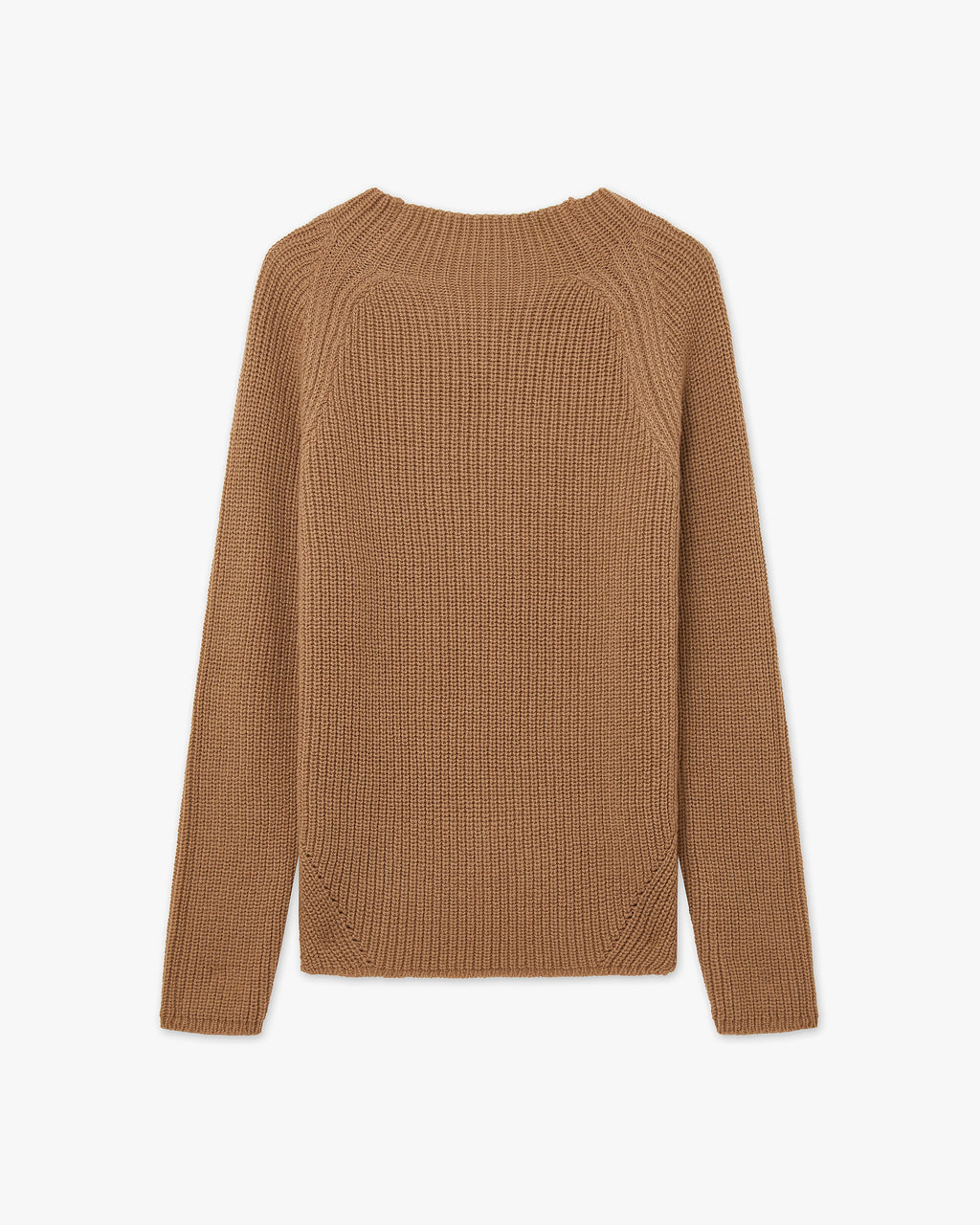 Garisenda Mock Neck Sweater - Camel Merino / Cashmere
