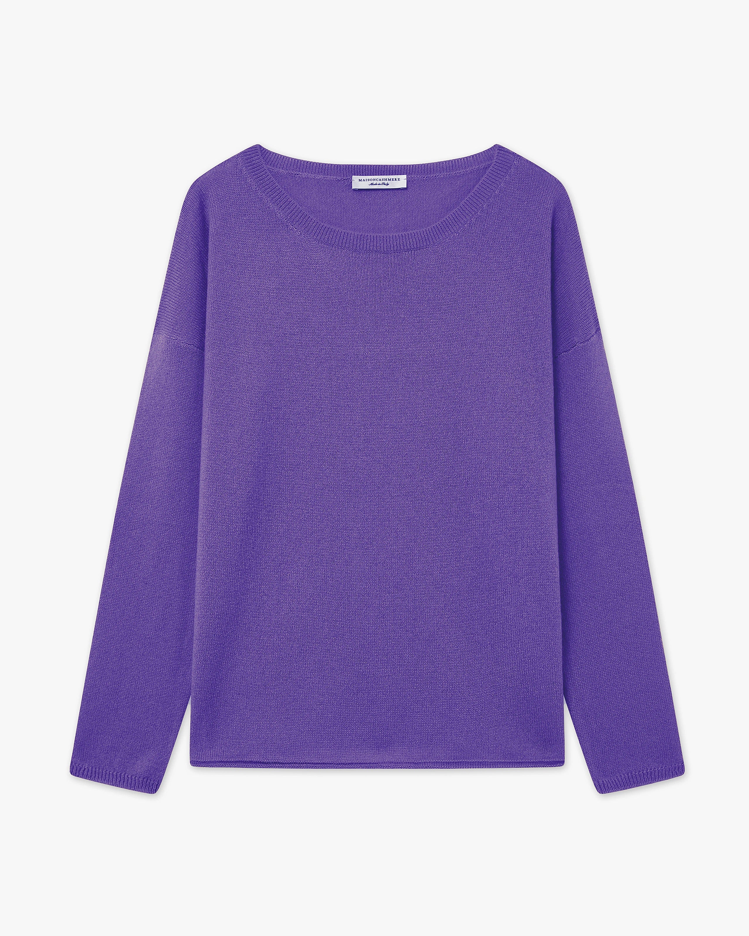 Lightness Crew Neck Sweater - Purple Cashmere