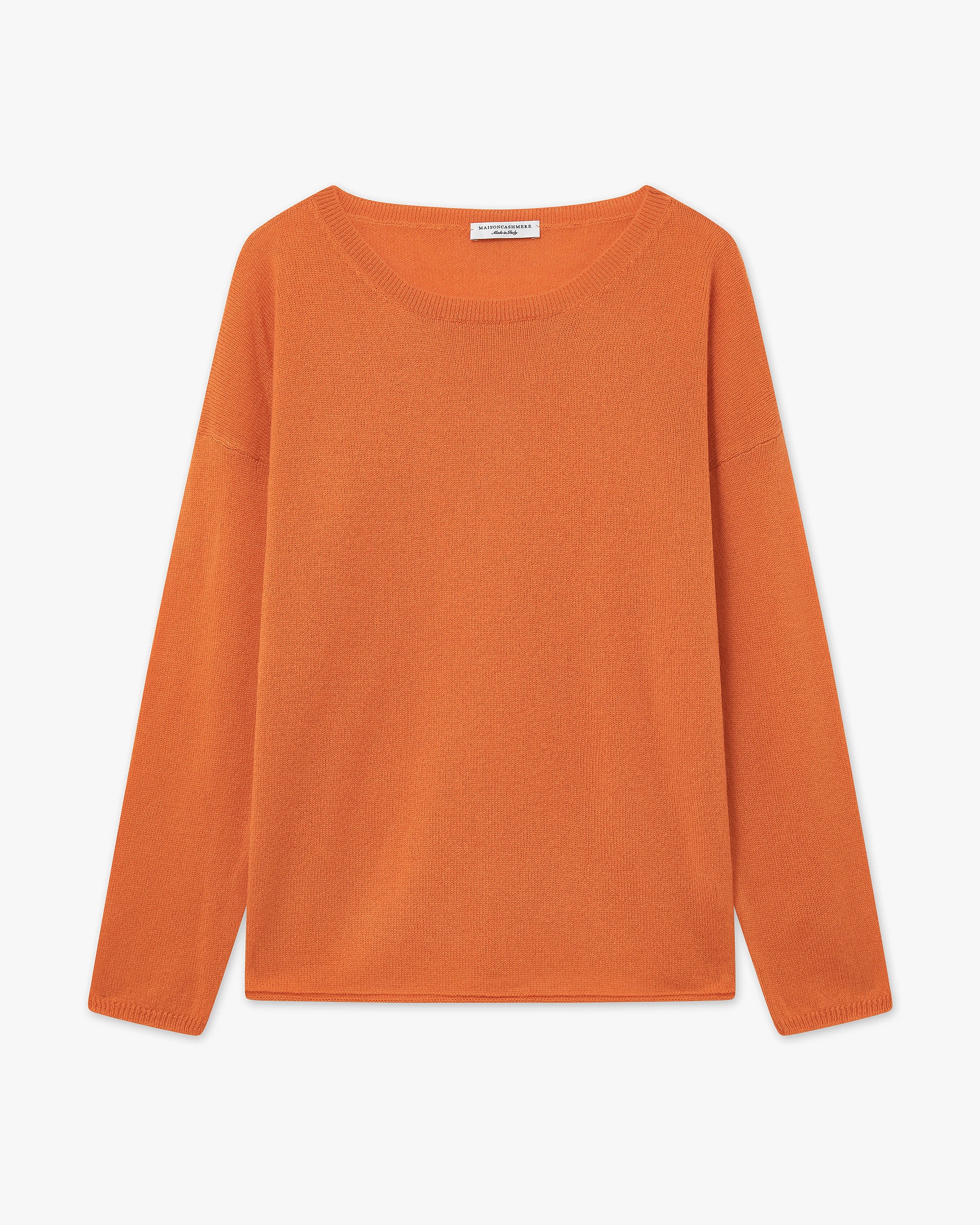 Lightness Crew Neck Sweater - Orange Cashmere