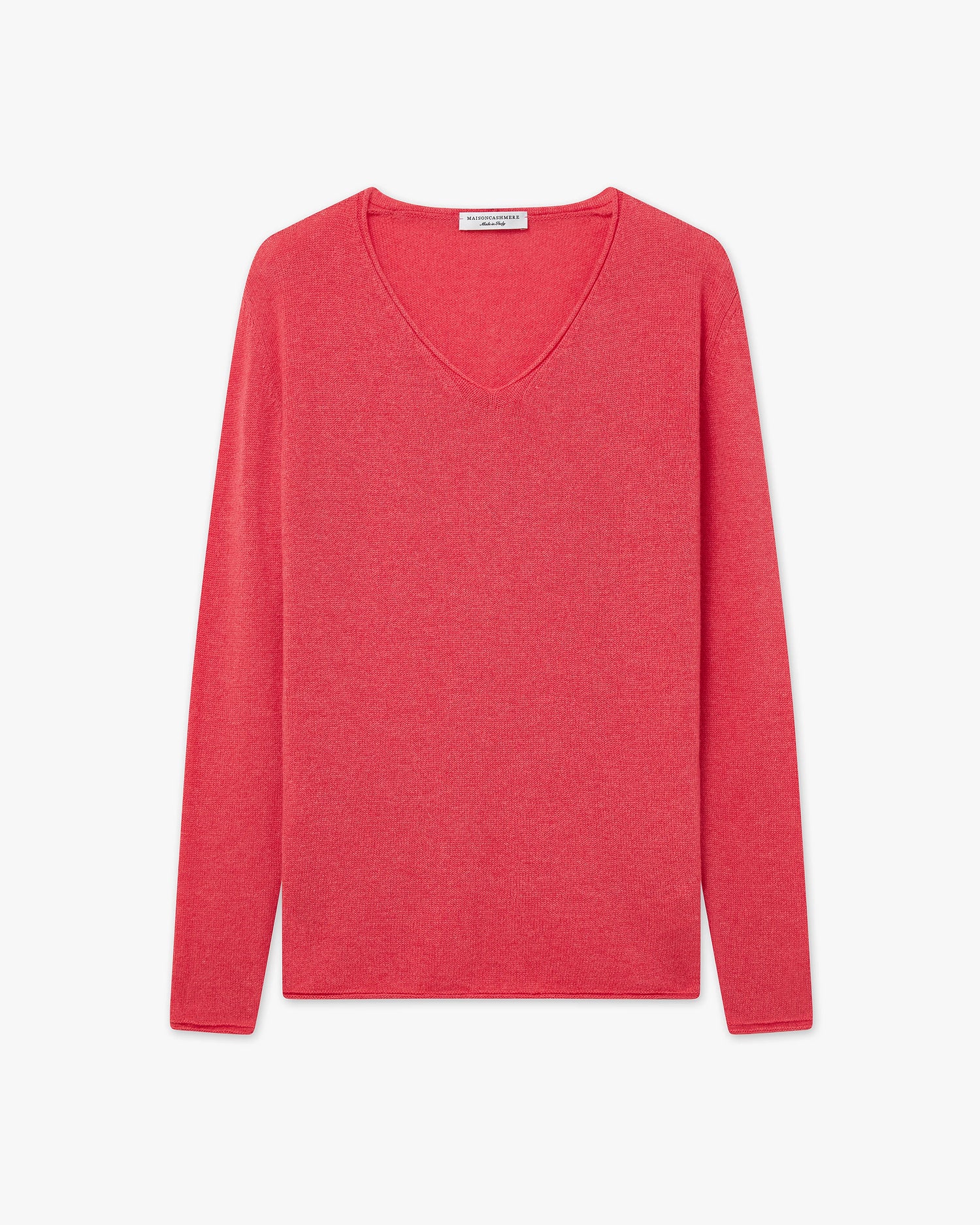 Lightness V-Neck Sweater - Red Cashmere