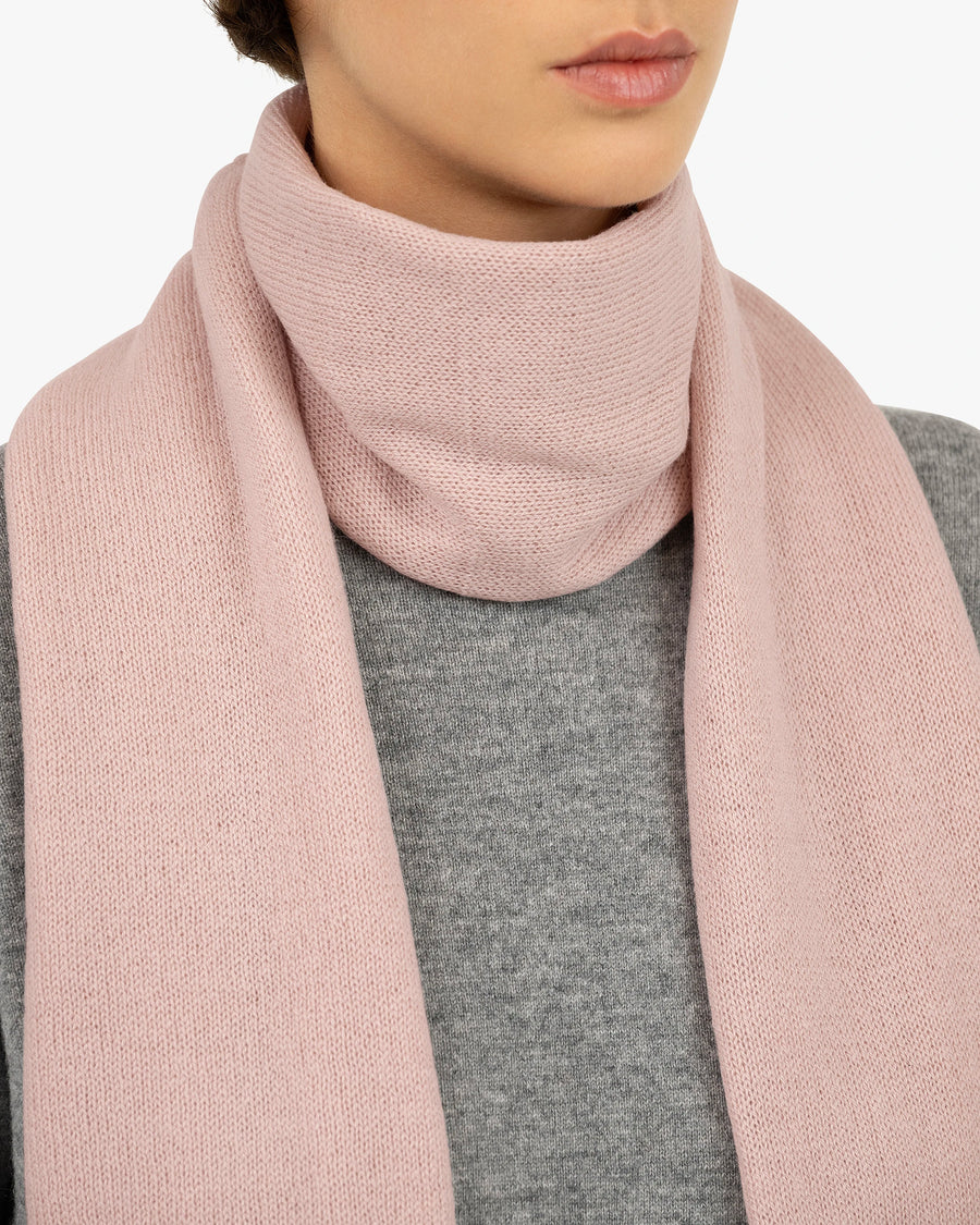 Women's Essential Maxi Scarf - Rose Cashmere