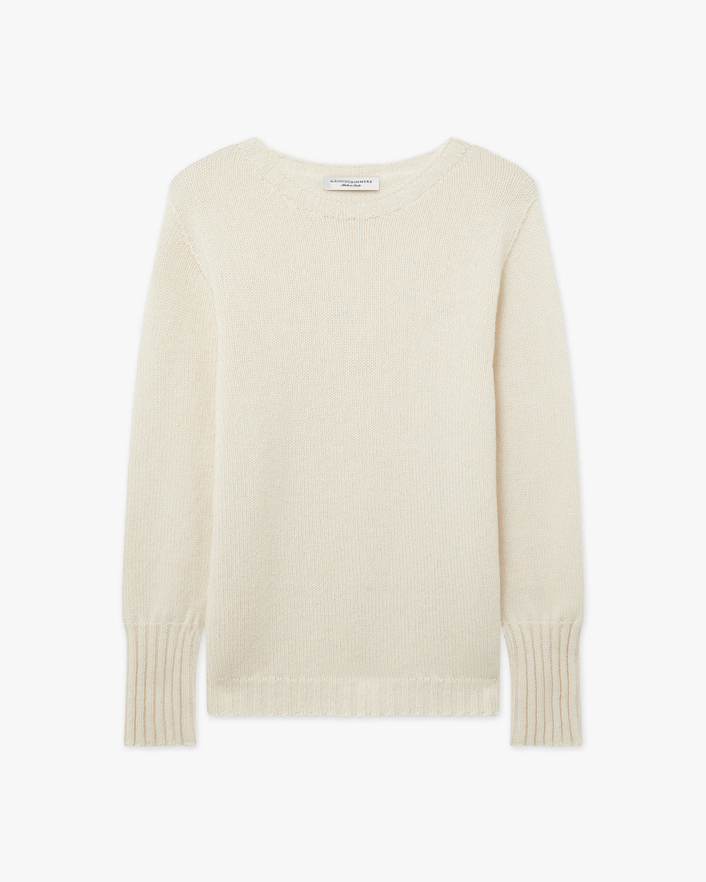 Women's Merano Crew Neck Sweater - White Cashmere