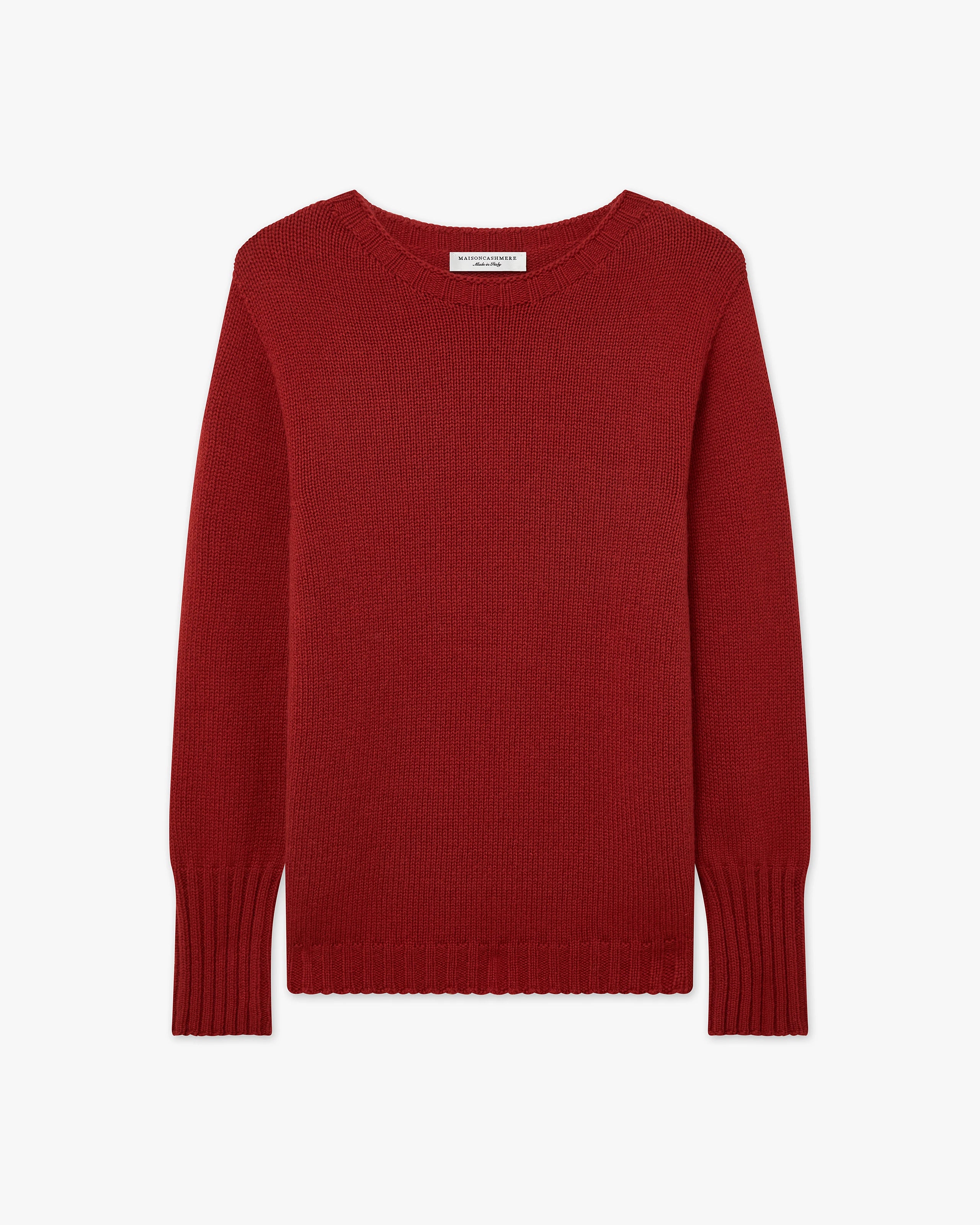 Women's Merano Crew Neck Sweater - Red Cashmere