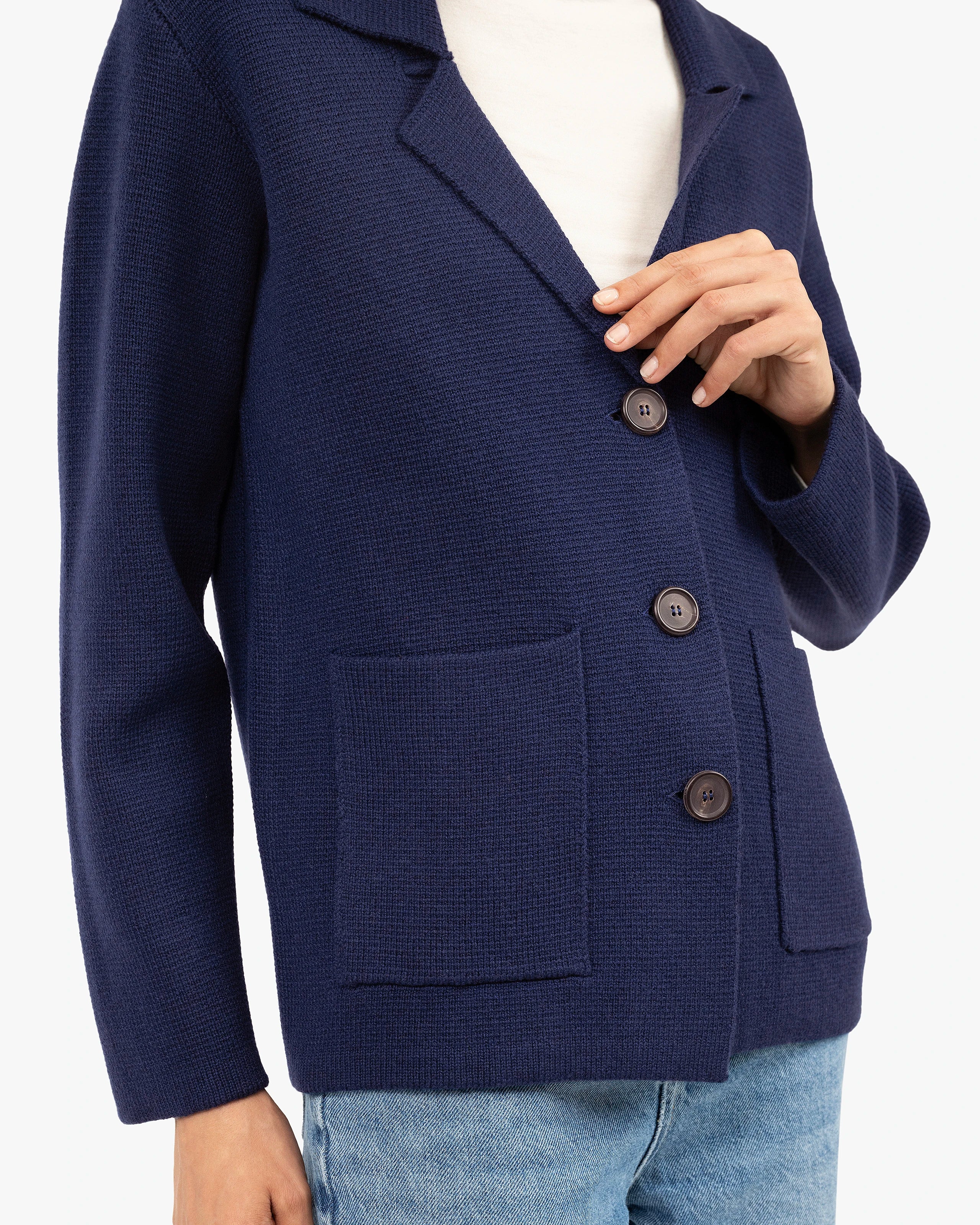 Women's Milford Blazer - Blue Merino