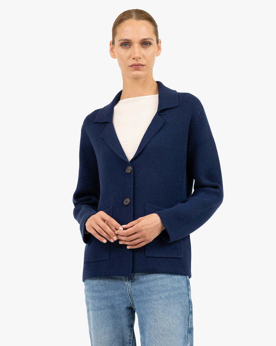 Women's Milford Blazer - Blue Merino