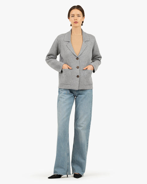 Women's Milford Blazer - Medium Grey Merino