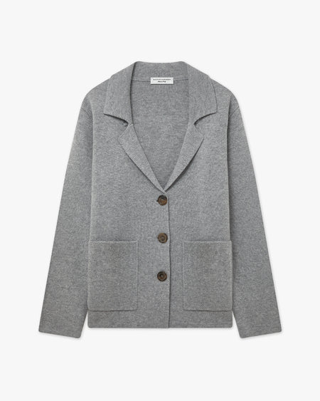 Women's Milford Blazer - Medium Grey Merino