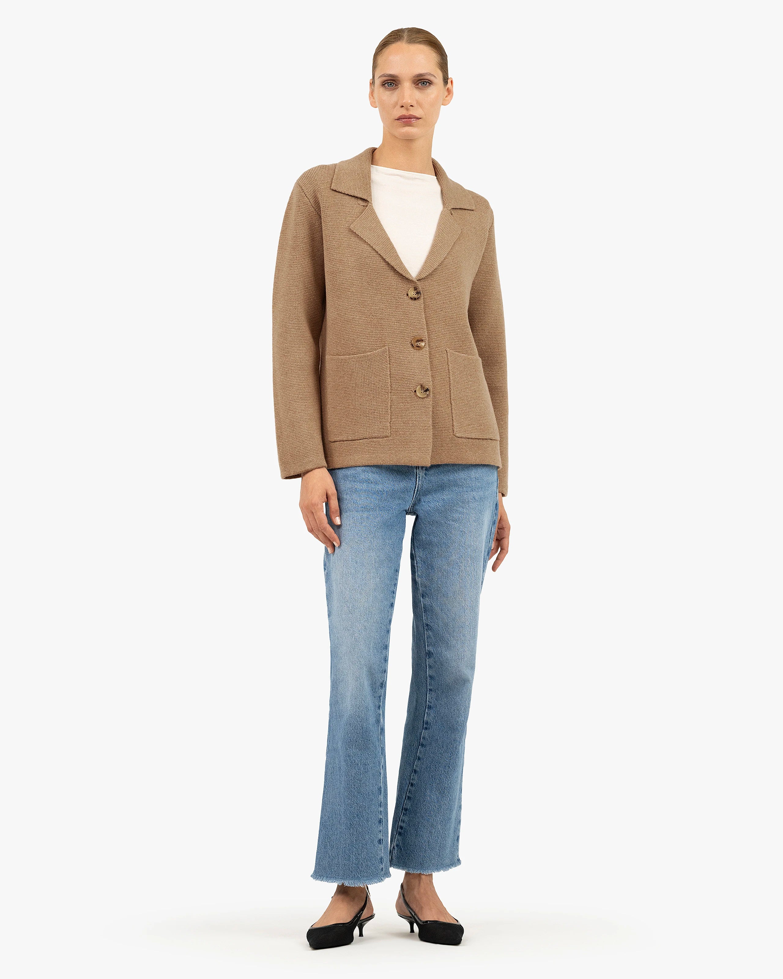 Women's Milford Blazer - Hazelnut Merino