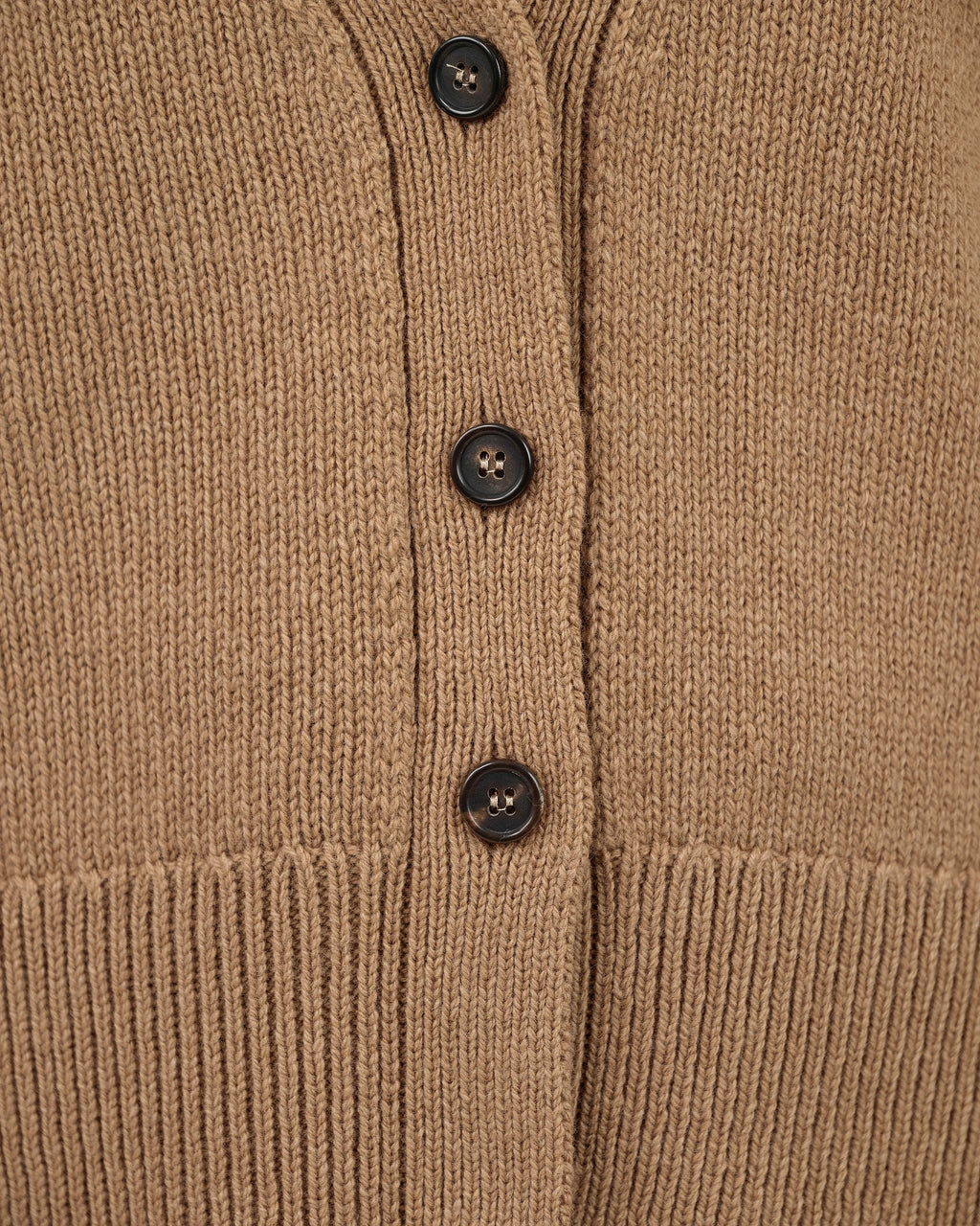 Women's Funes Merino Cardigan - Hazelnut | MaisonCashmere Women's Funes Merino Cardigan - Hazelnut | MaisonCashmere