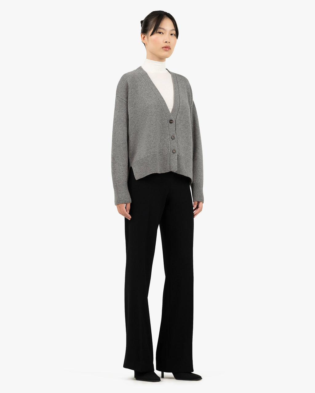 Women's Funes Cardigan - Grey Merino