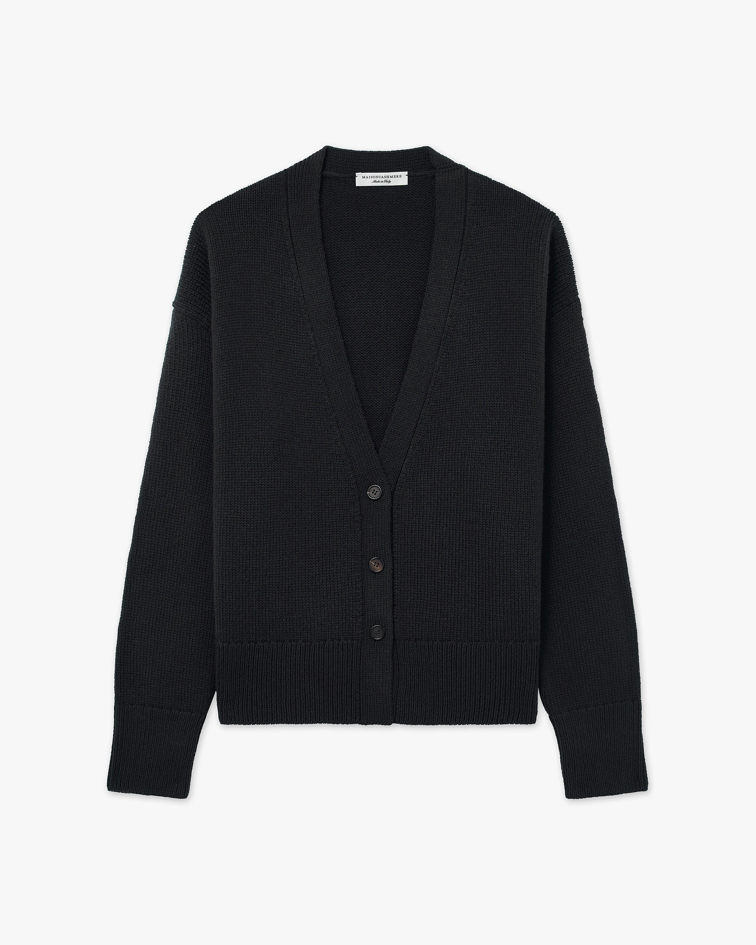 Women's Funes Cardigan - Black Merino