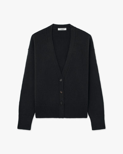 Women's Funes Cardigan - Black Merino