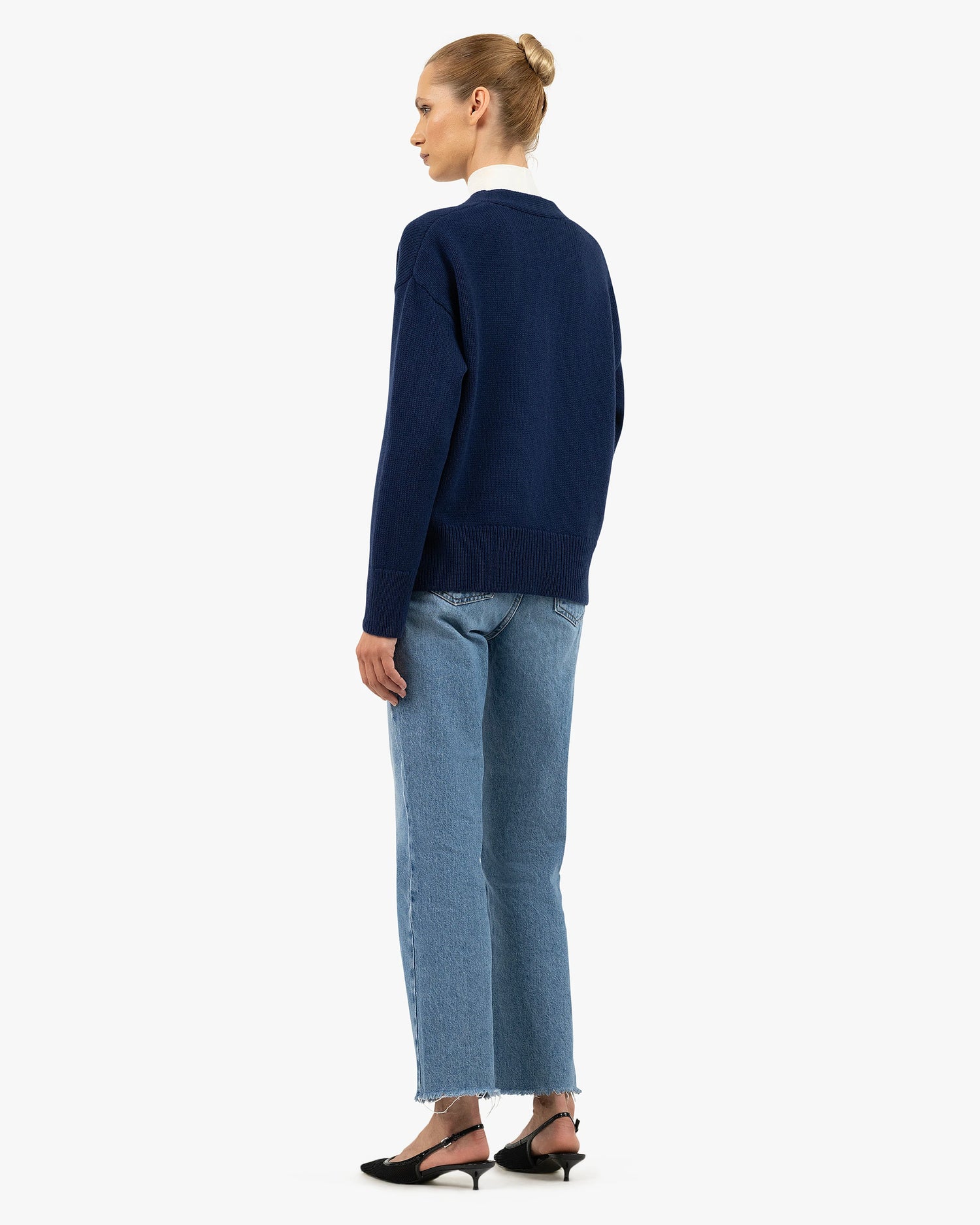Women's Funes Cardigan - Blue Merino