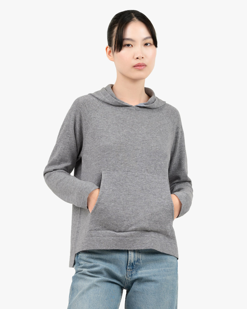 Women's Milford Hoodie - Medium Grey Merino