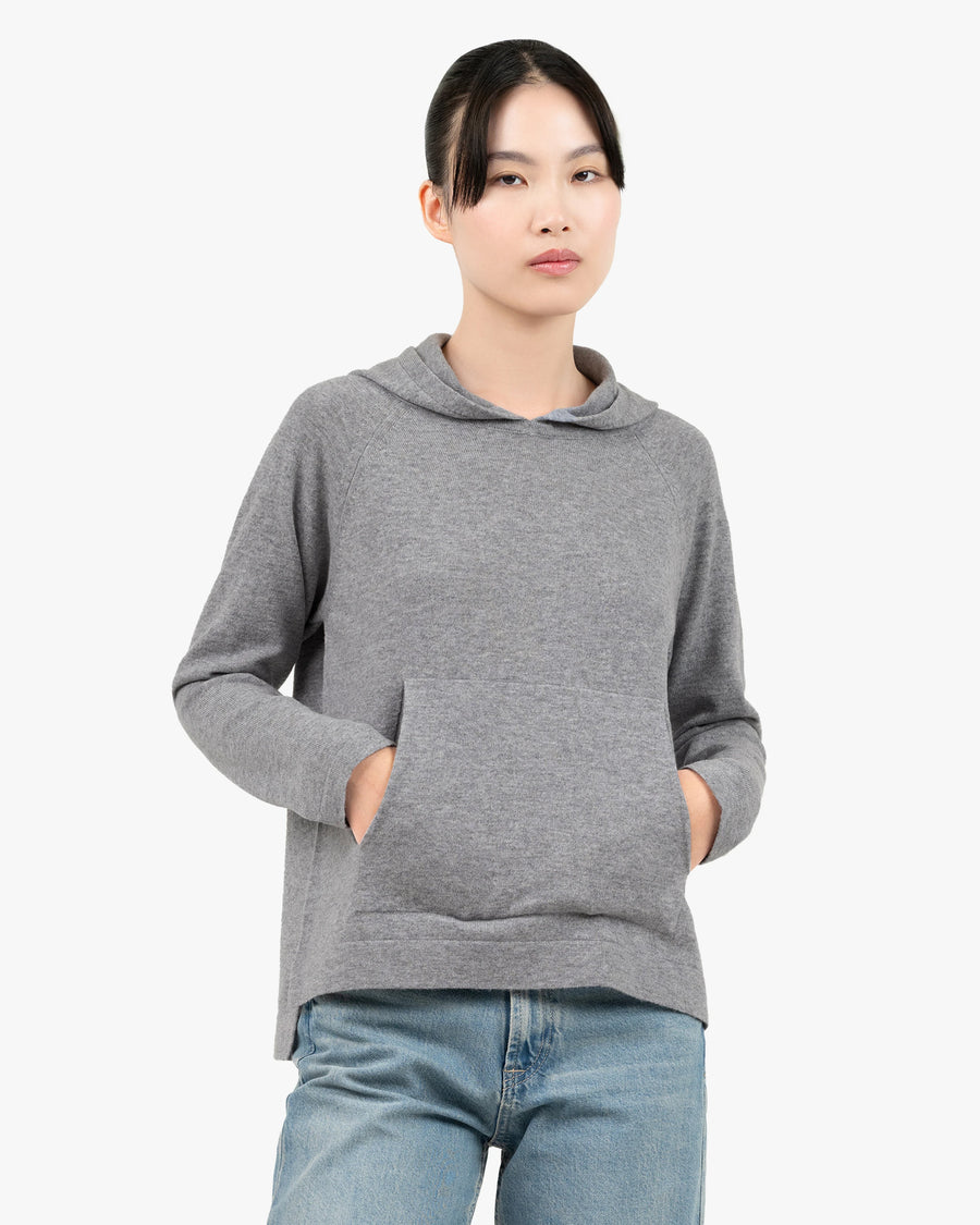 Women's Milford Hoodie - Medium Grey Merino