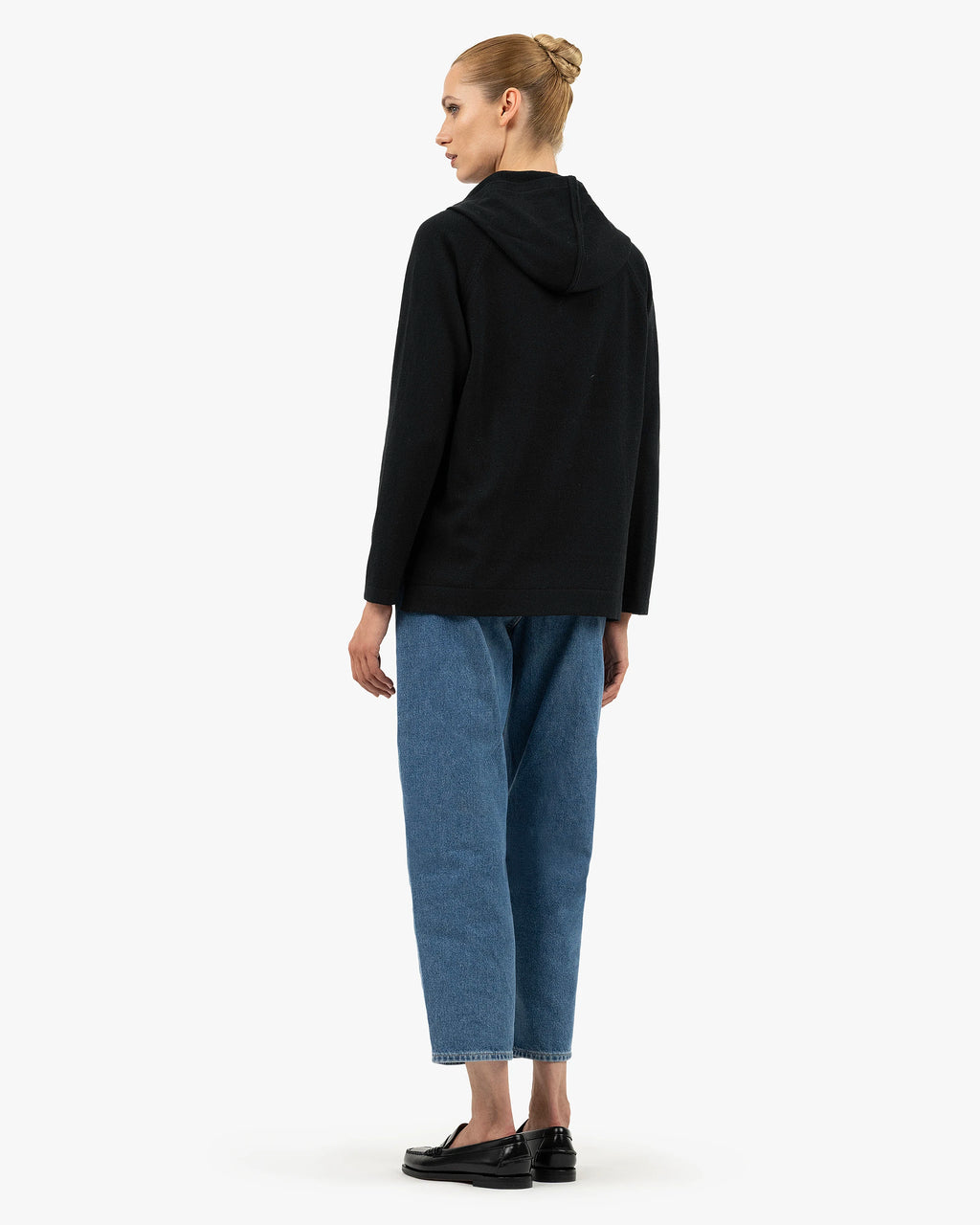 Women's Milford Hoodie - Black Merino