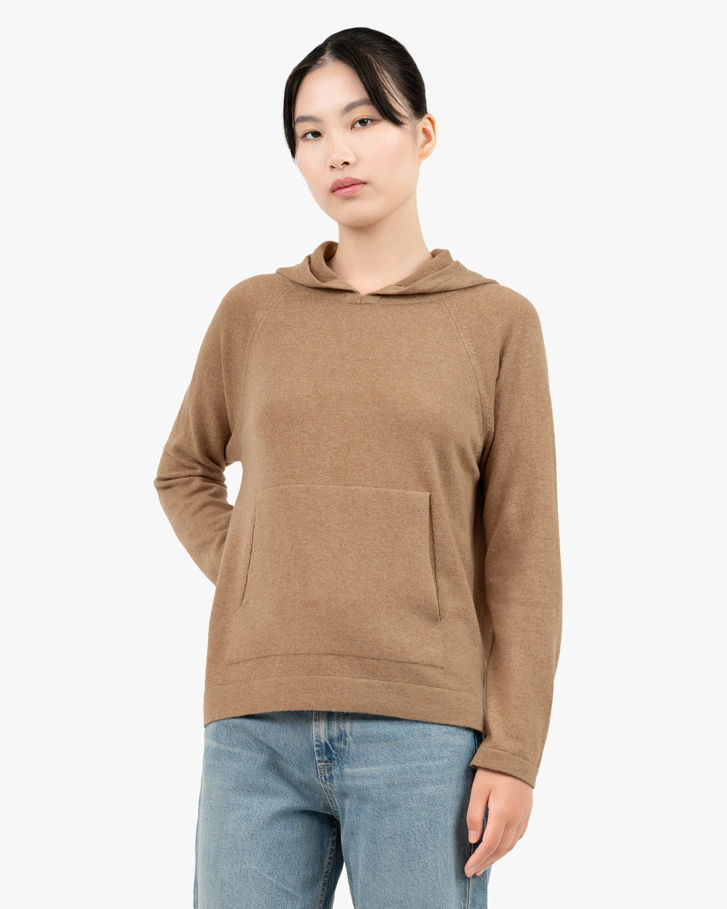 Women's Milford Hoodie - Hazelnut Merino