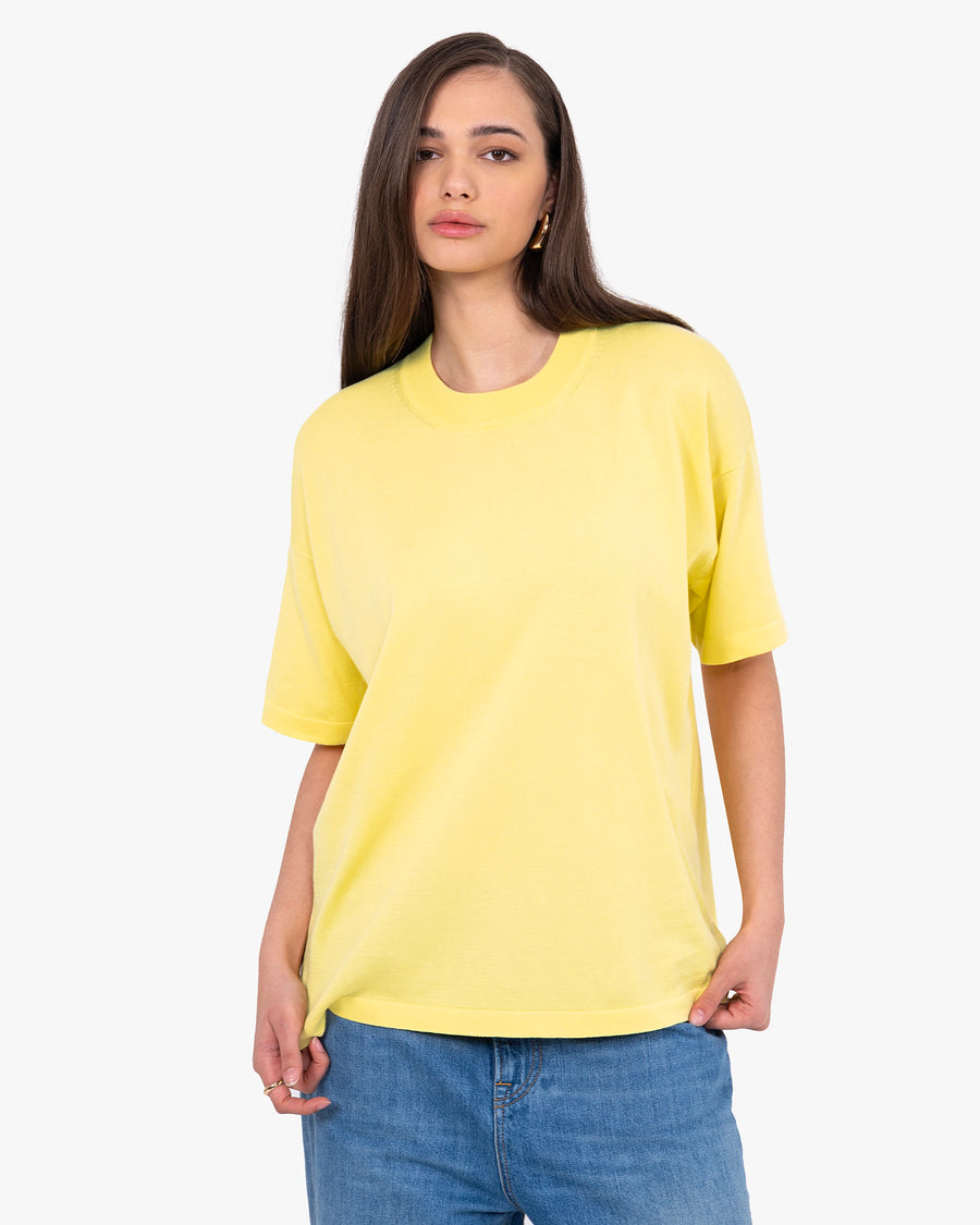 Women's Oasi Maxi Tee - Yellow Cotone