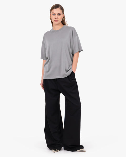 Women's Oasi Maxi Tee - Grey Cotone