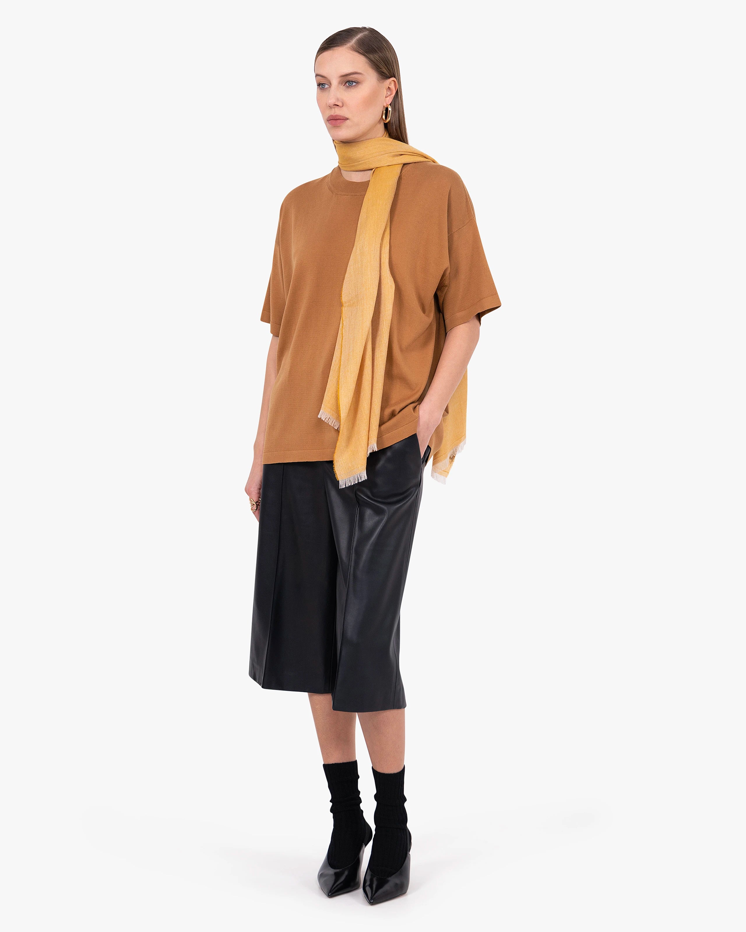 Women's Oasi Maxi Tee - Hazelnut Cotone