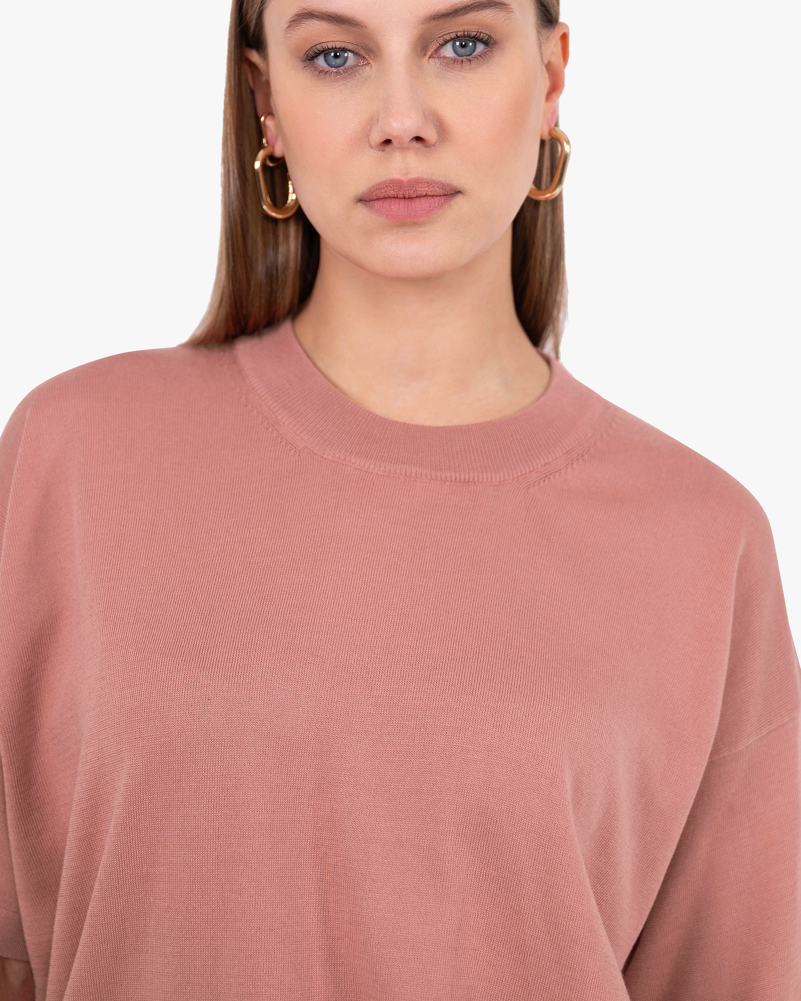 Women's Oasi Maxi Tee - Blush Cotone