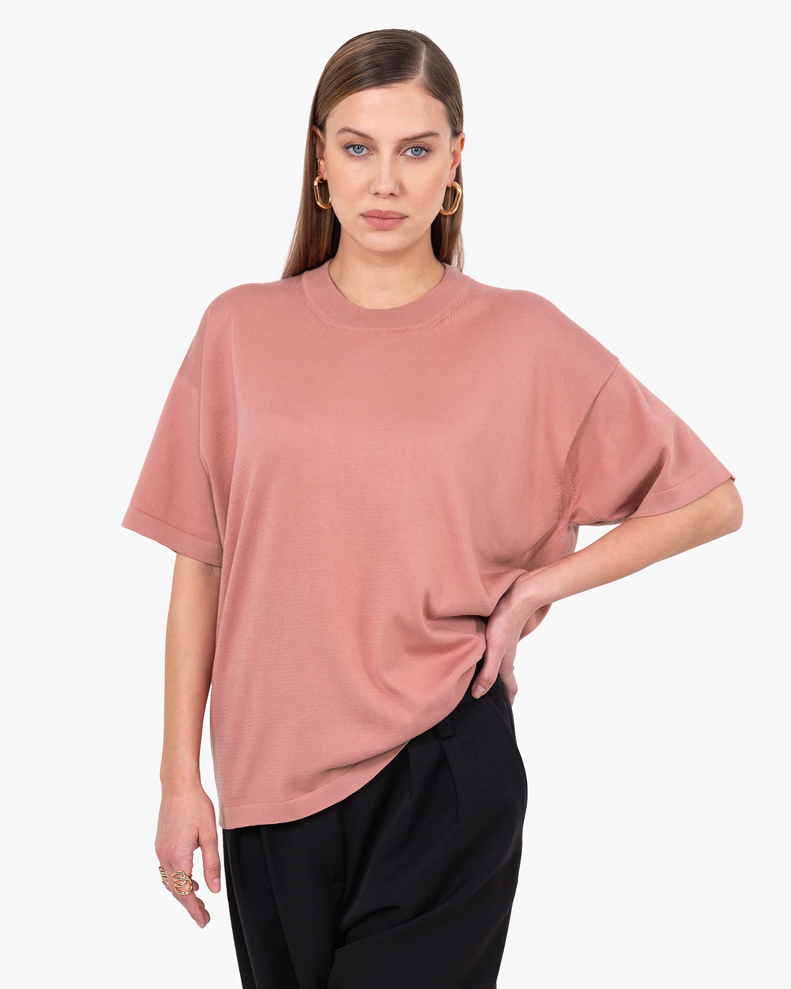 Women's Oasi Maxi Tee - Blush Cotone