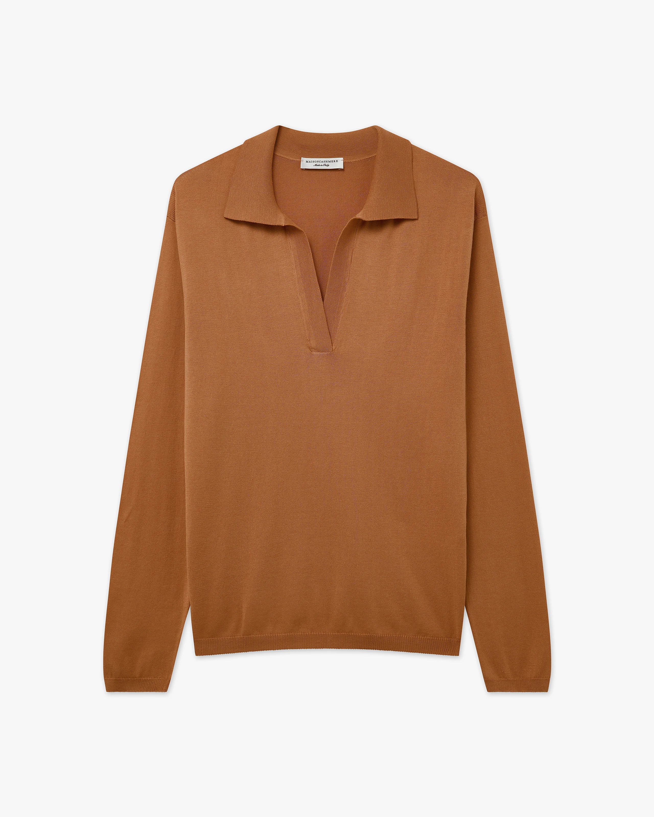 Women's Oasi Polo Sweater - Hazelnut Cotone