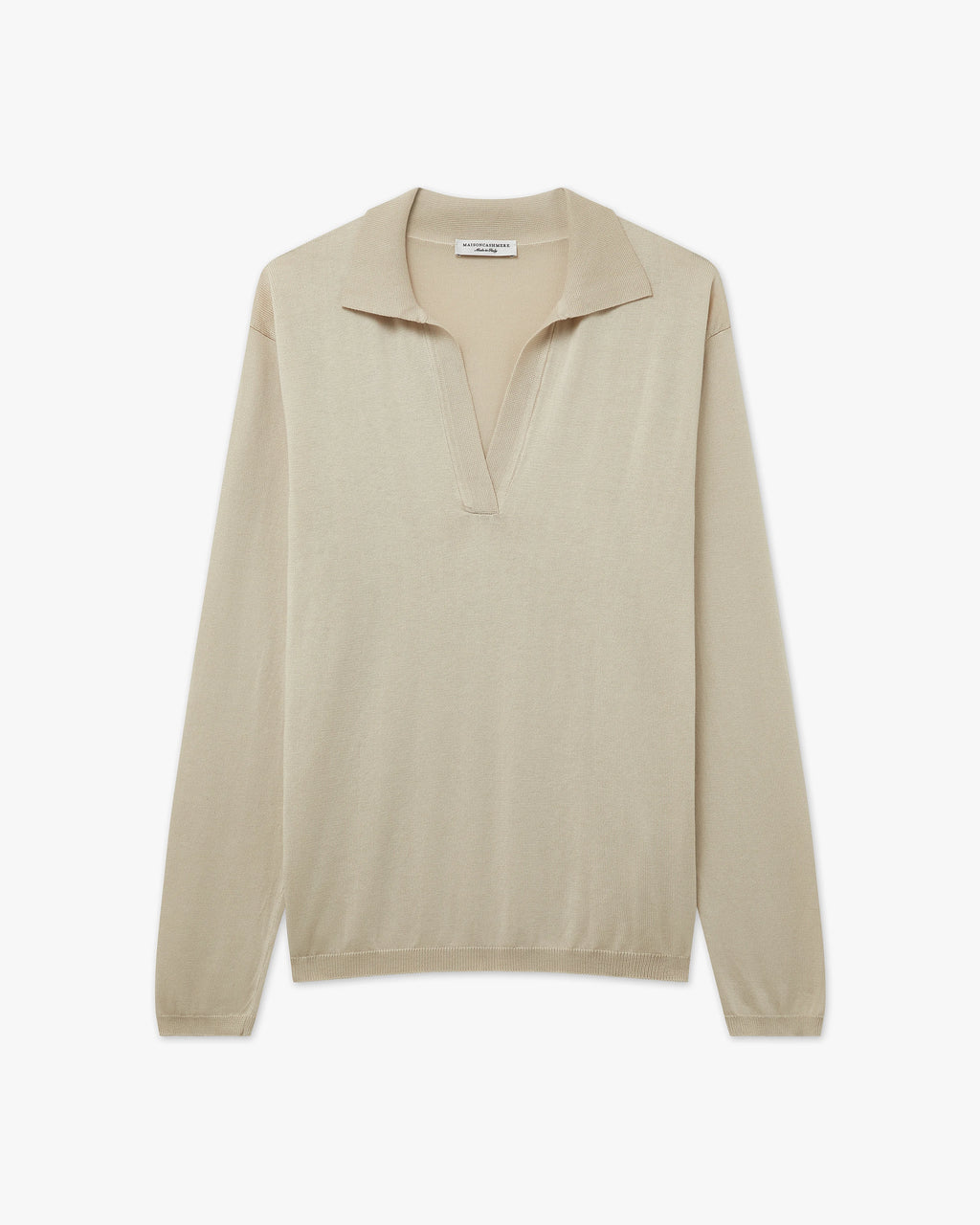 Women's Oasi Polo Sweater - Beige Cotone