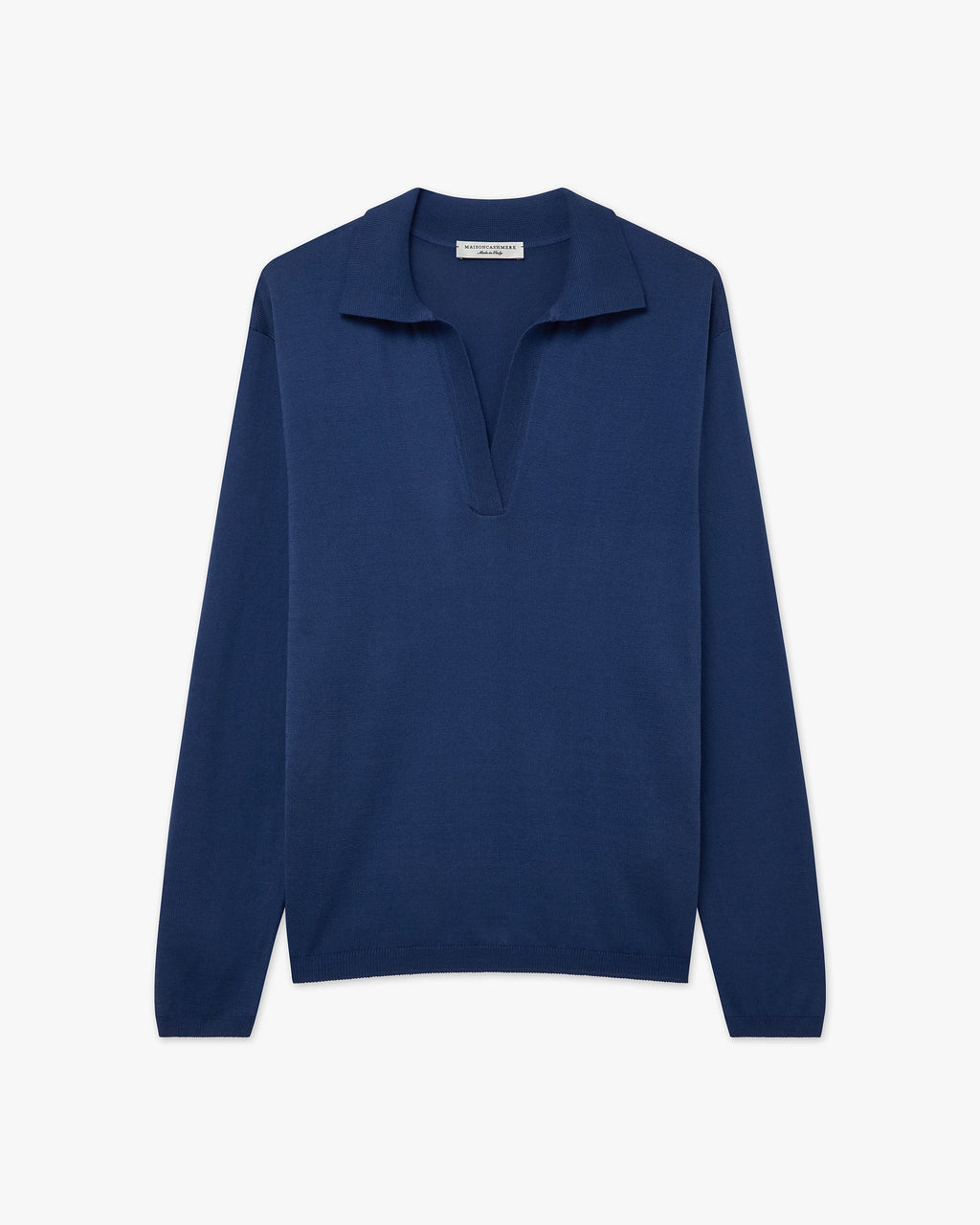Women's Oasi Polo Sweater - Blue Cotone