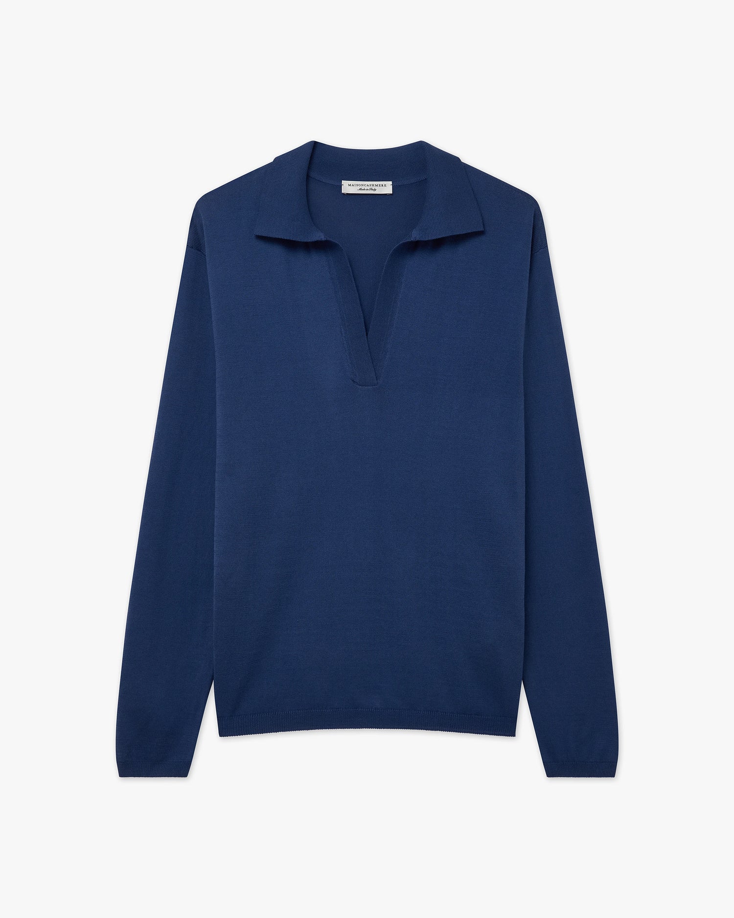Women's Oasi Polo Sweater - Blue Cotone