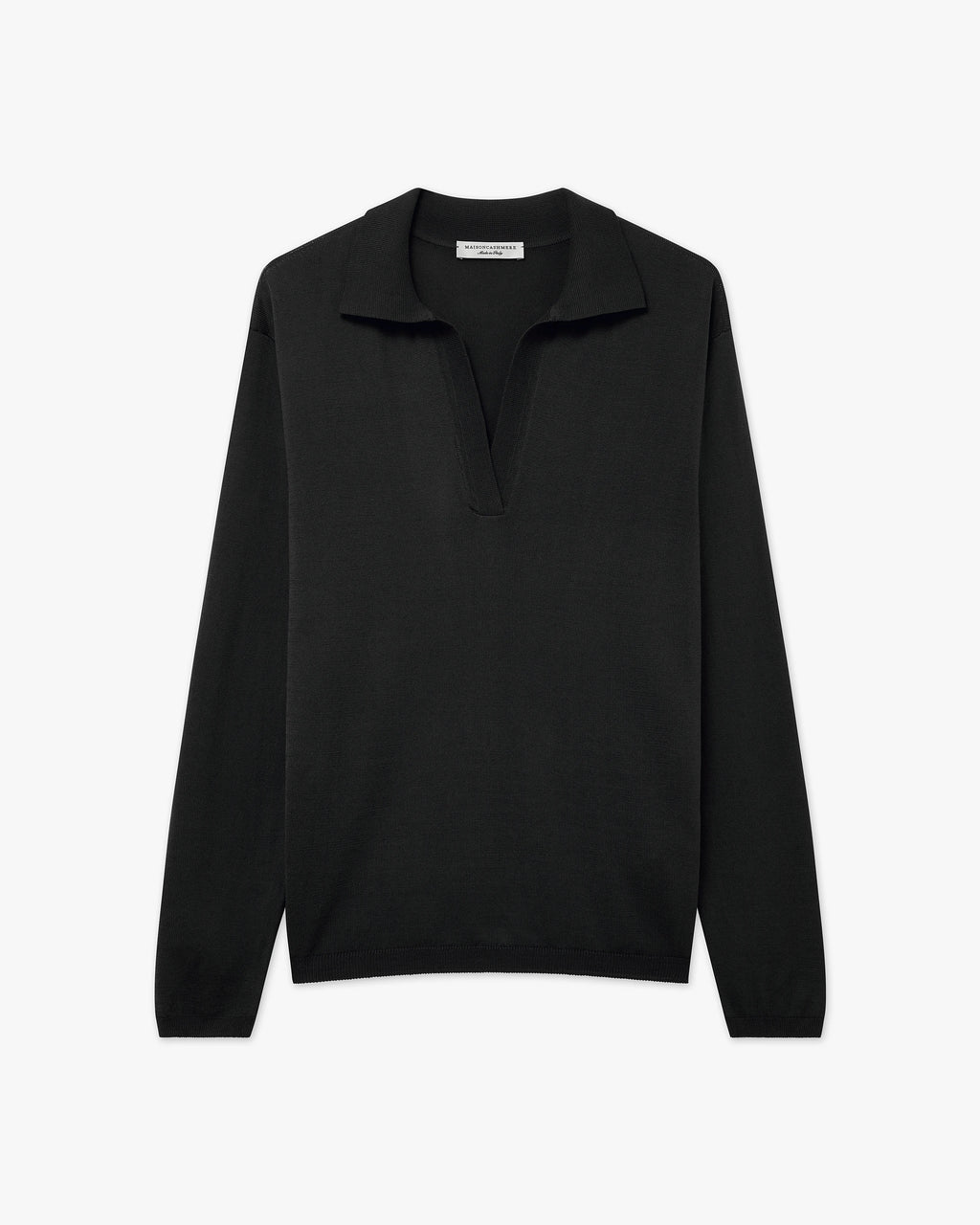 Women's Oasi Polo Sweater - Black Cotone