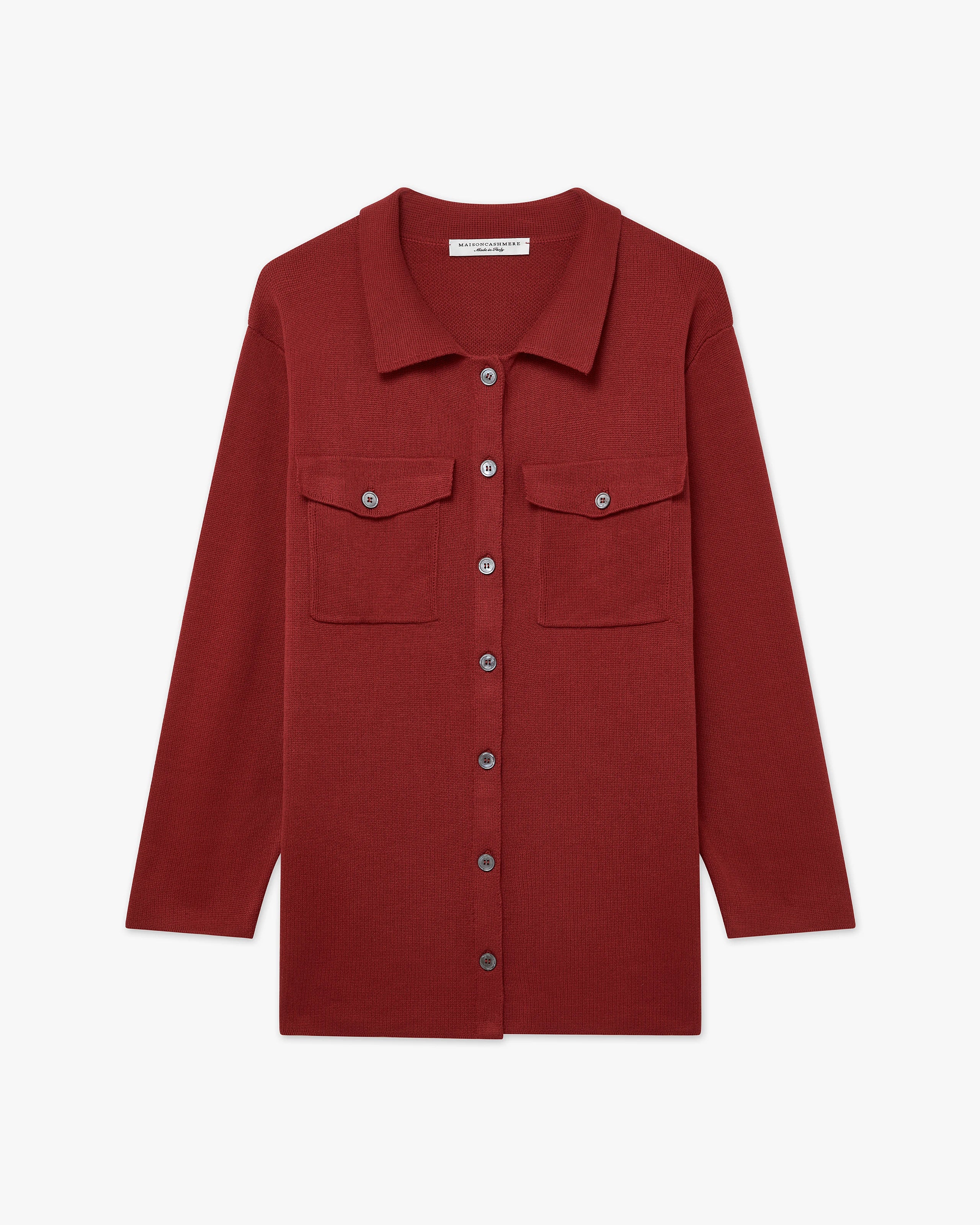 Oasi Shirt Sweater - Red Cotone